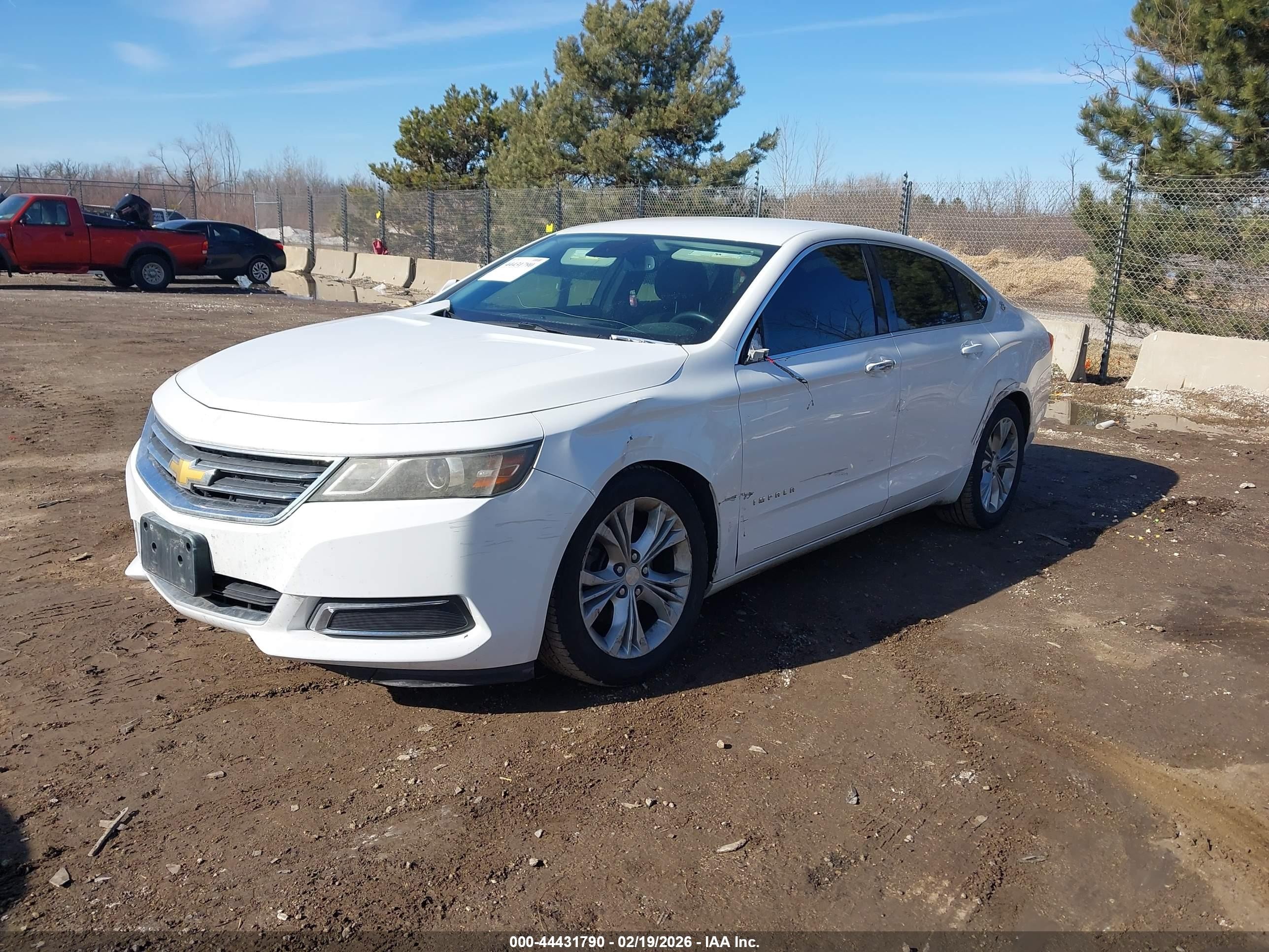 2014 Chevrolet Impala 1lt White vin: 2G1115SL3E9245094