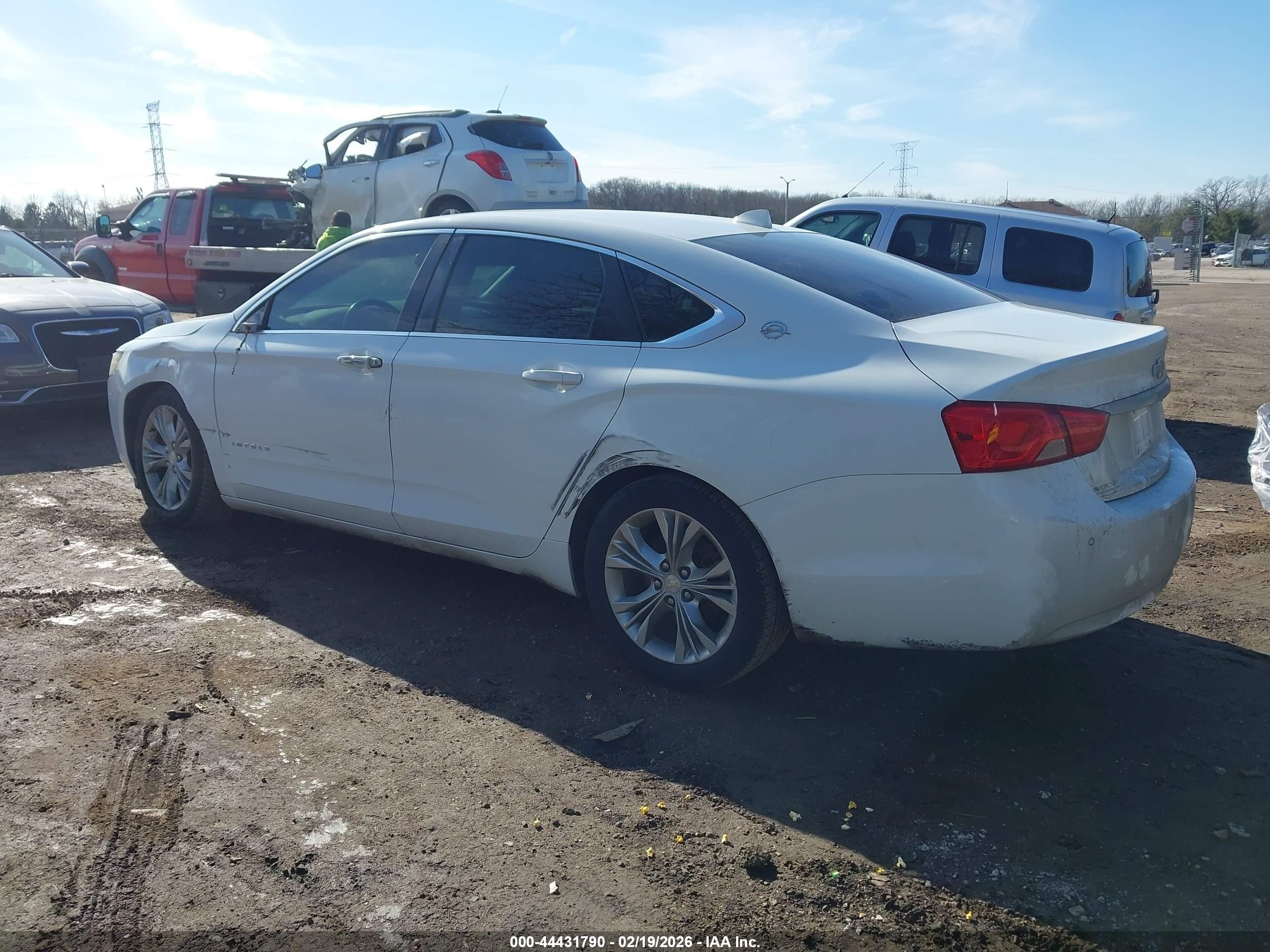2014 Chevrolet Impala 1lt White vin: 2G1115SL3E9245094