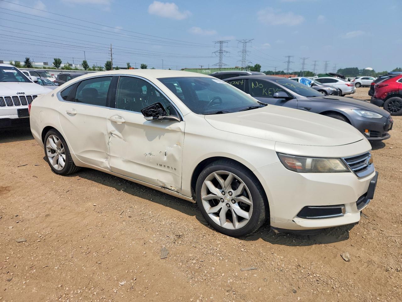 2014 Chevrolet Impala Lt White vin: 2G1115SL4E9228532