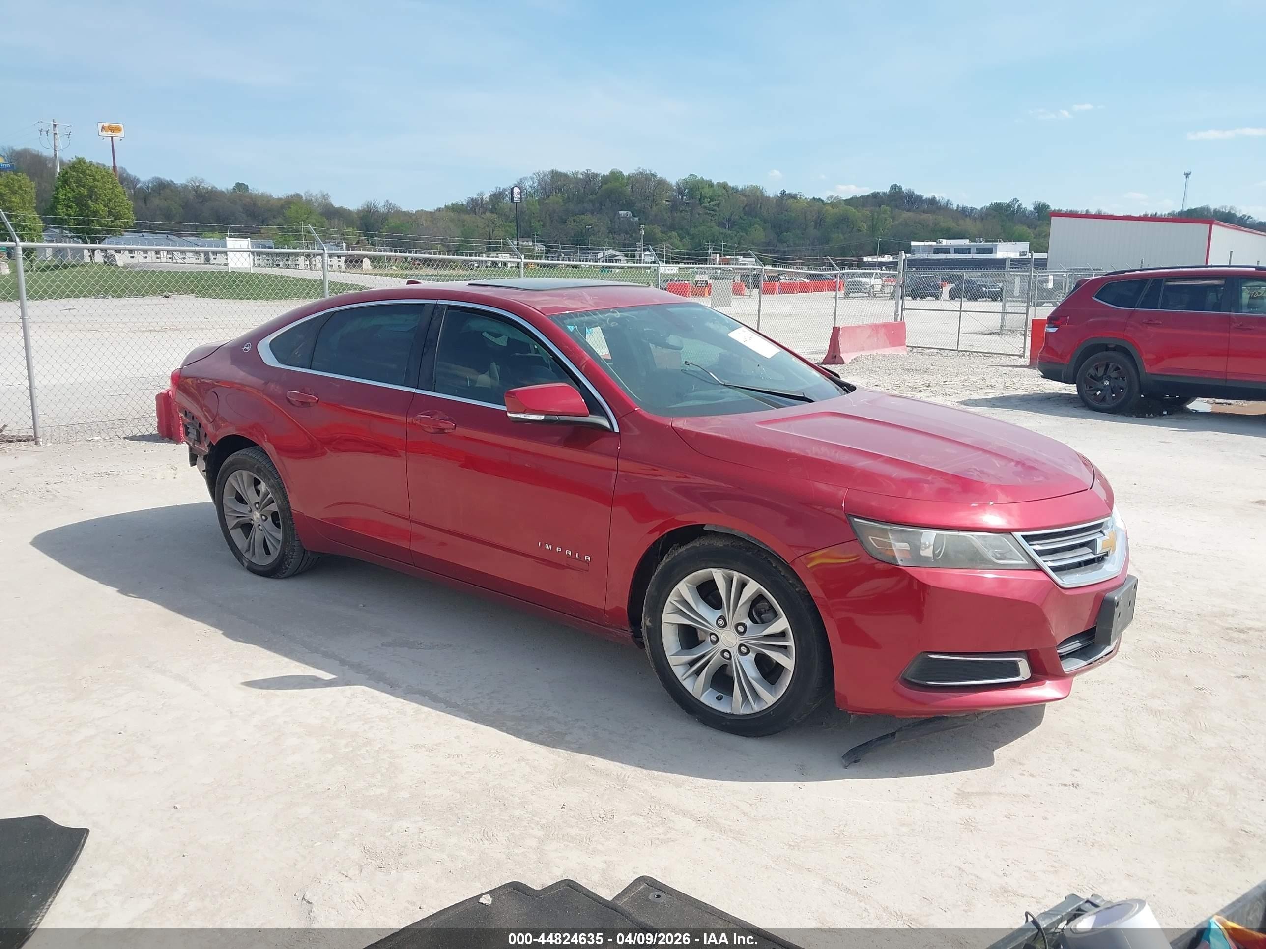 2014 Chevrolet Impala 1lt Red vin: 2G1115SL5E9161990