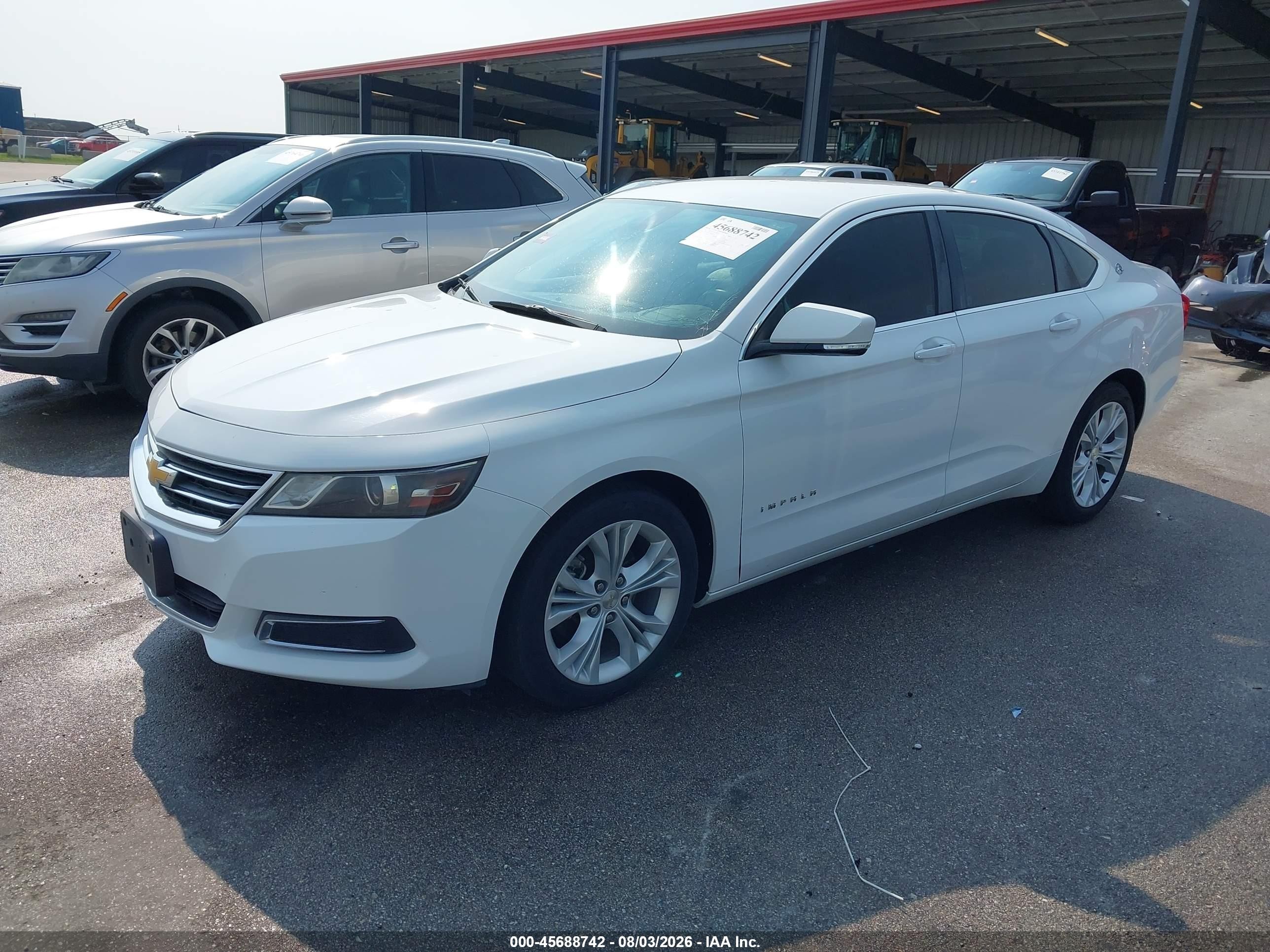 2014 Chevrolet Impala 1lt White vin: 2G1115SL5E9289260