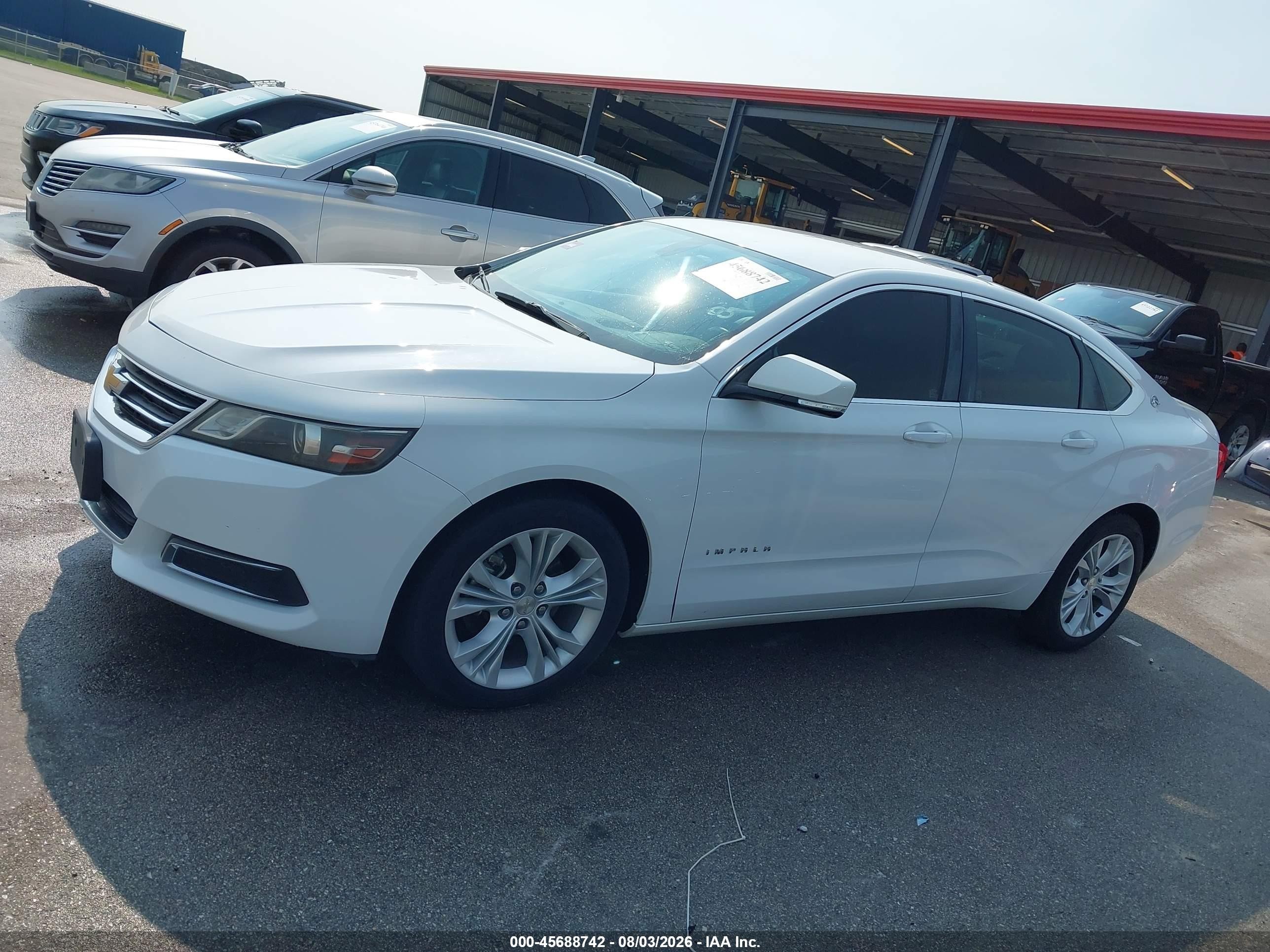 2014 Chevrolet Impala 1lt White vin: 2G1115SL5E9289260