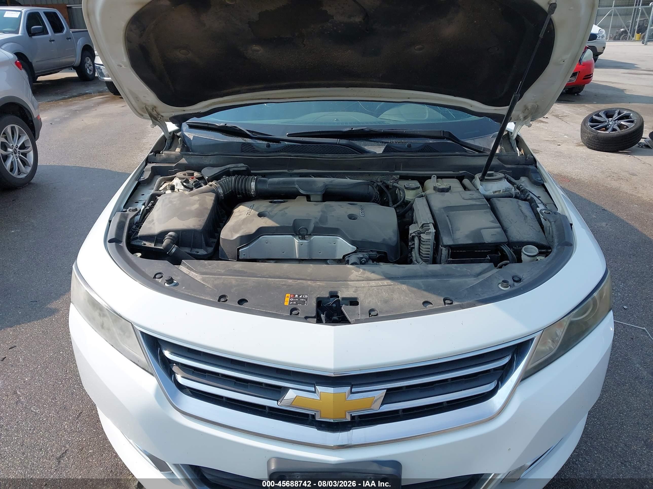 2014 Chevrolet Impala 1lt White vin: 2G1115SL5E9289260