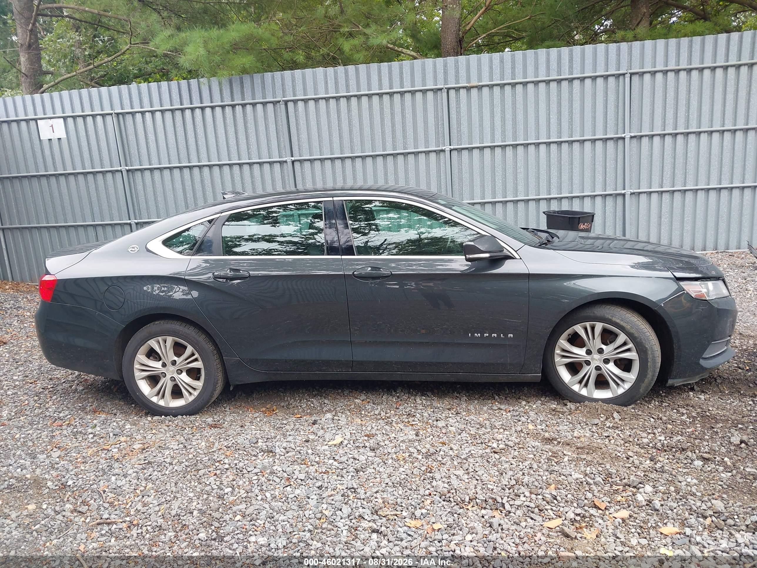 2015 Chevrolet Impala 1lt Gray vin: 2G1115SL5F9194084