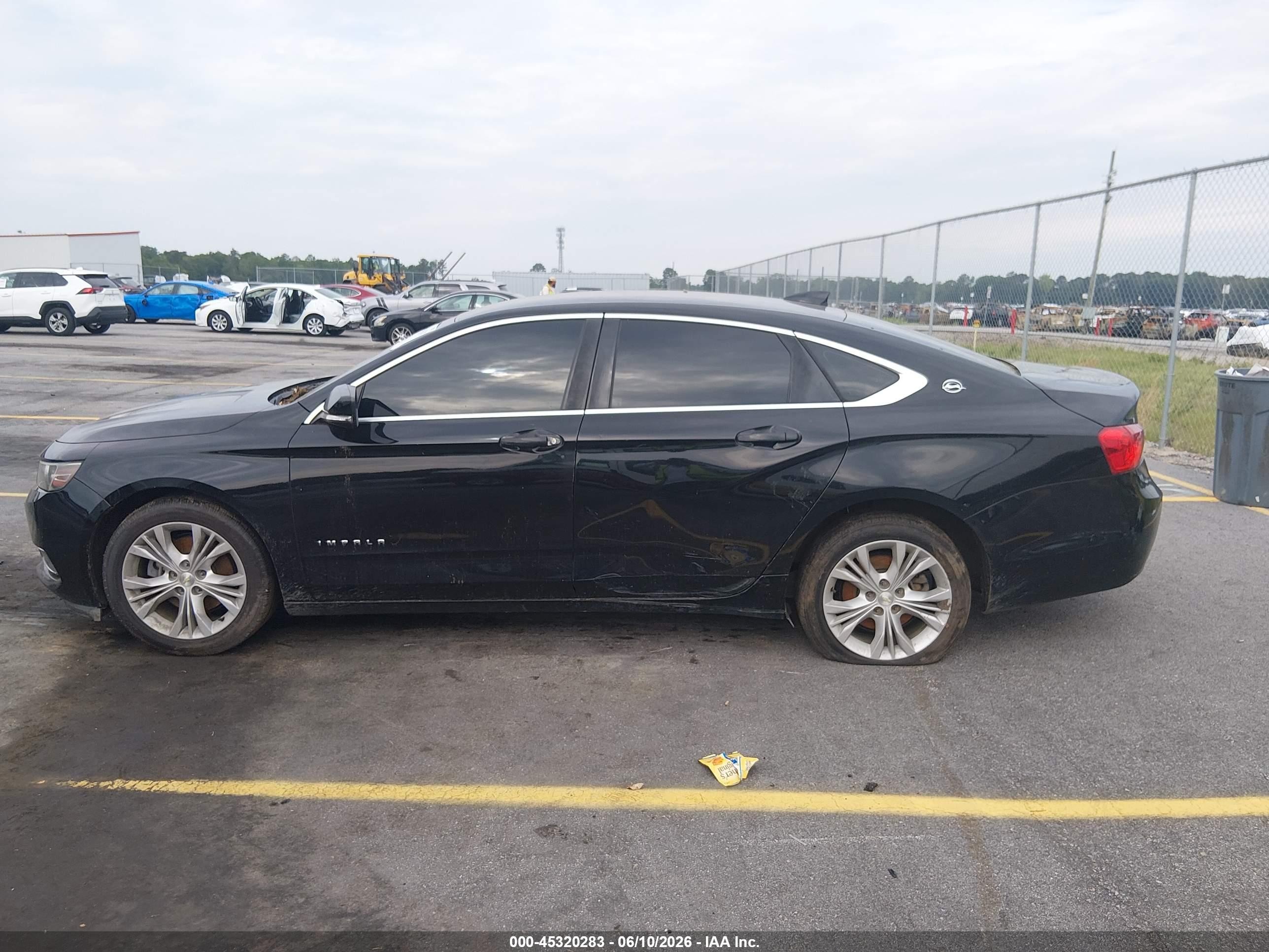 2015 Chevrolet Impala 1lt Black vin: 2G1115SL5F9217699