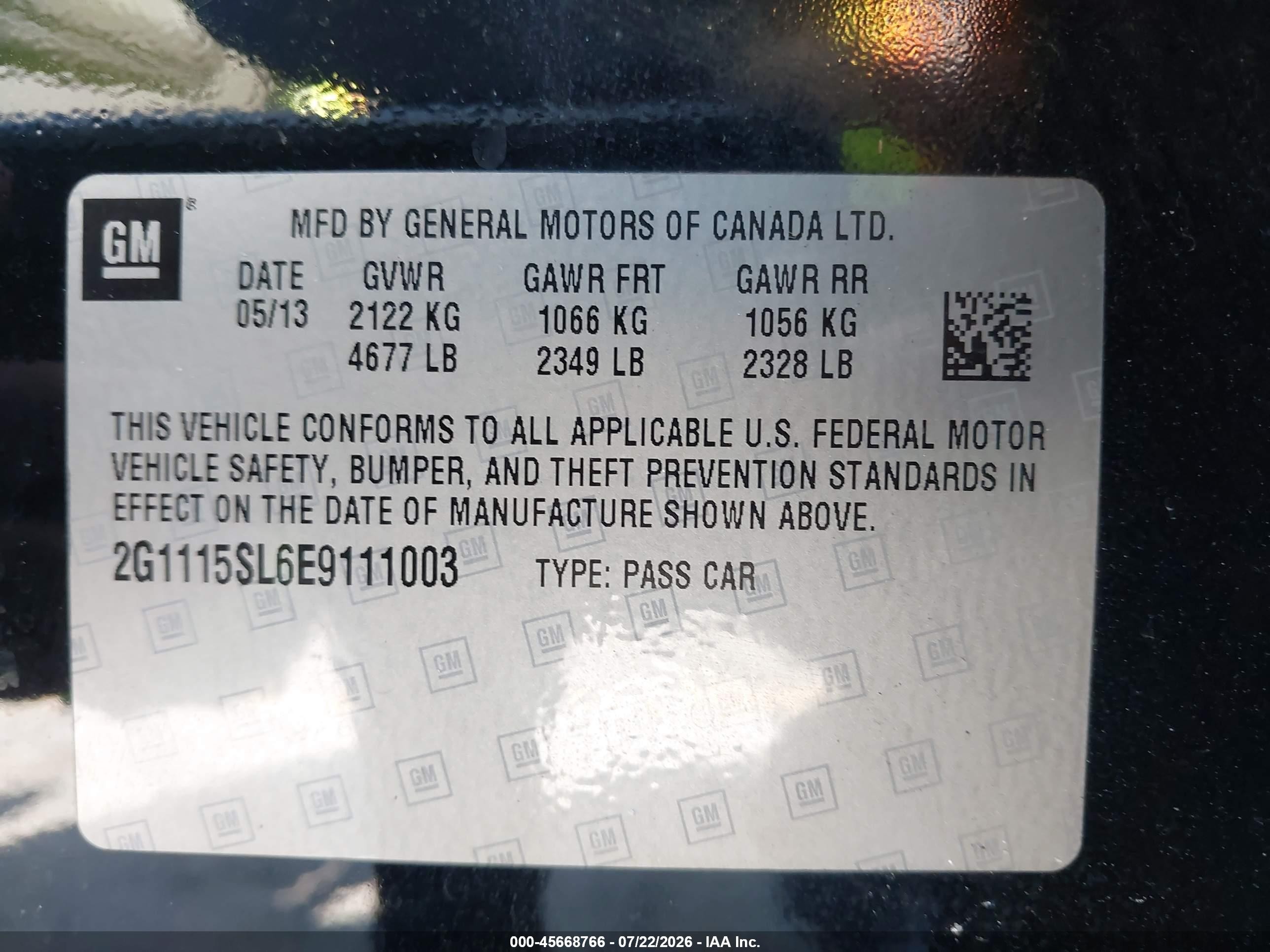 2014 Chevrolet Impala 1lt Black vin: 2G1115SL6E9111003
