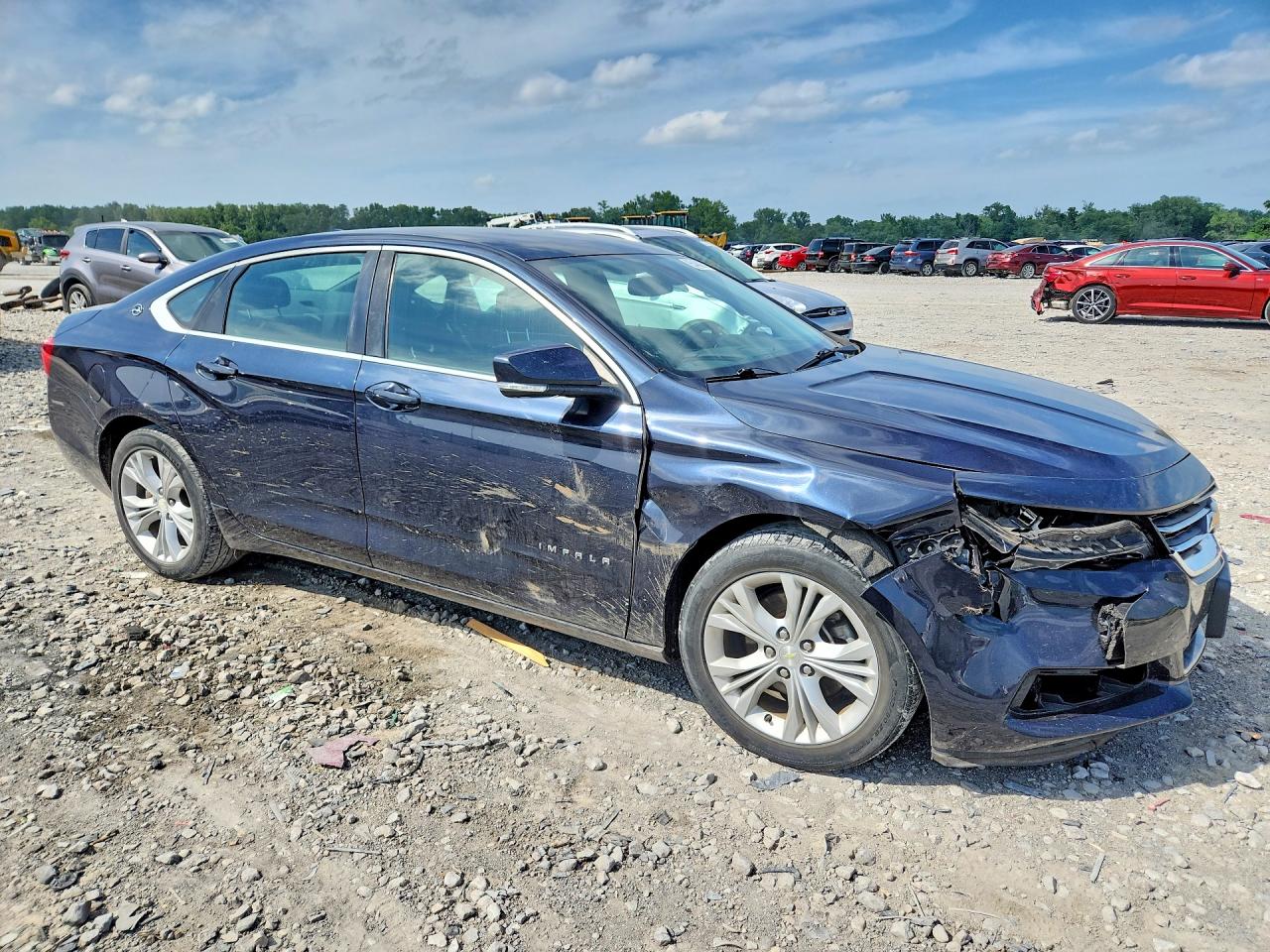 2014 Chevrolet Impala Lt Blue vin: 2G1115SL6E9183285