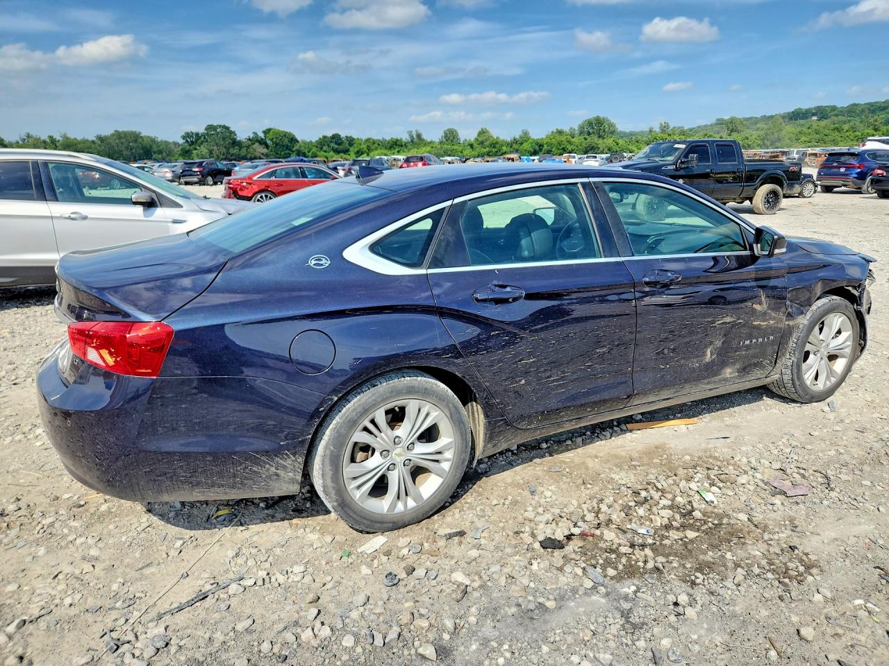 2014 Chevrolet Impala Lt Blue vin: 2G1115SL6E9183285
