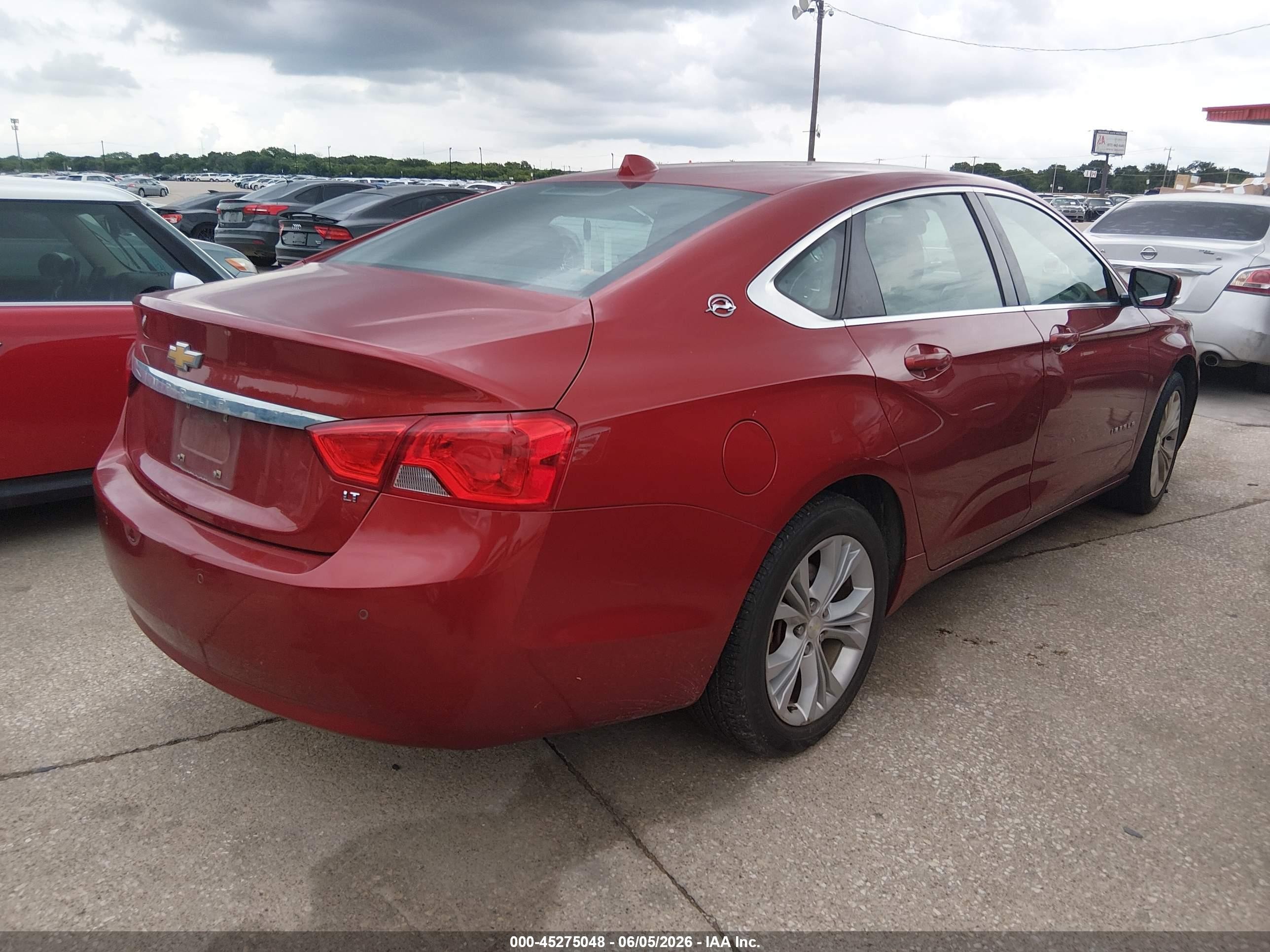 2014 Chevrolet Impala 1lt Red vin: 2G1115SL6E9202093