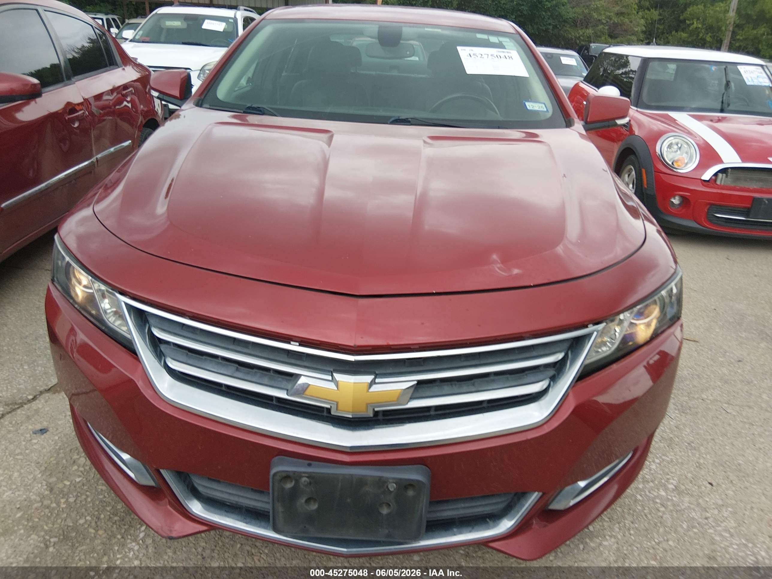 2014 Chevrolet Impala 1lt Red vin: 2G1115SL6E9202093