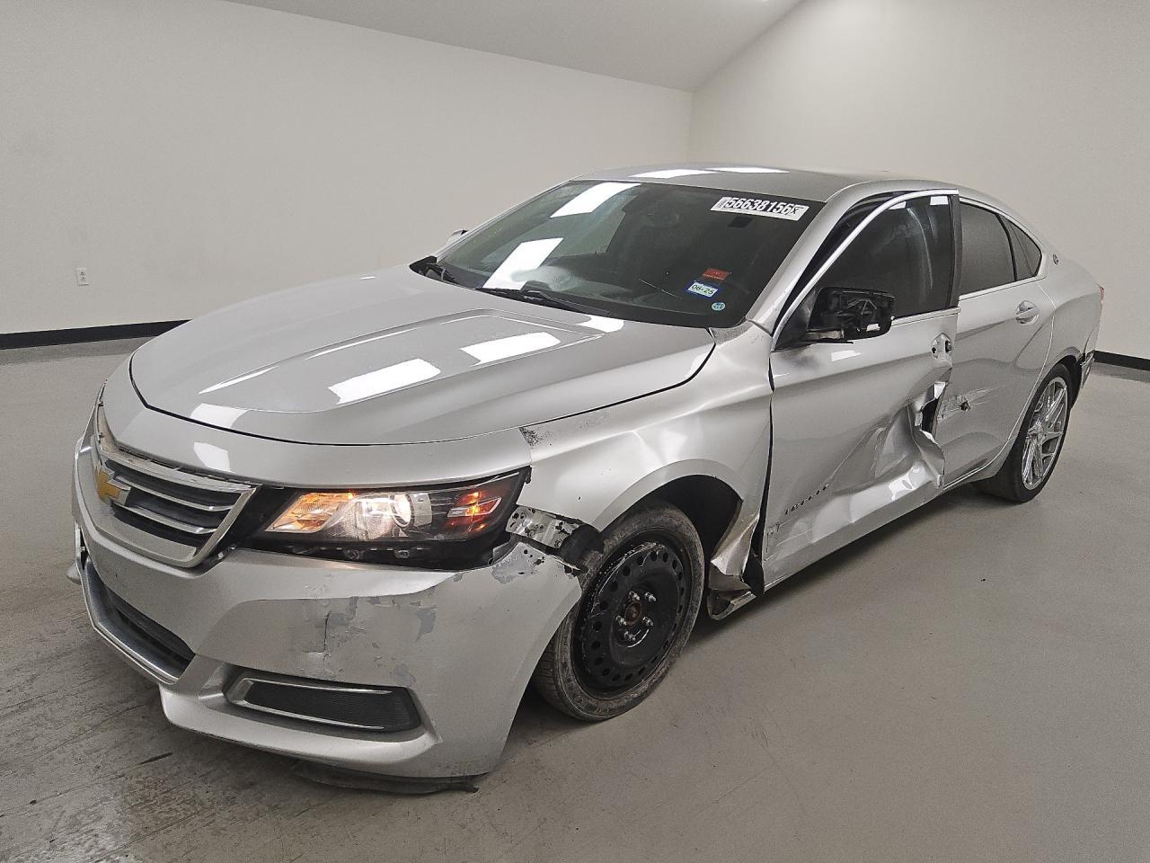 2015 Chevrolet Impala Lt Silver vin: 2G1115SL6F9170926 Damage: Left Mirror, Broken, Replacement Required