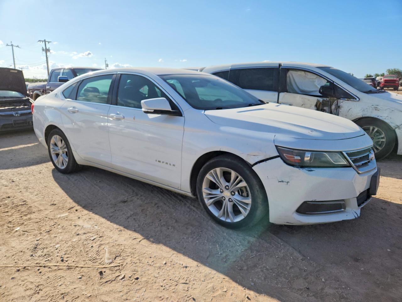 2015 Chevrolet Impala Lt White vin: 2G1115SL6F9241221