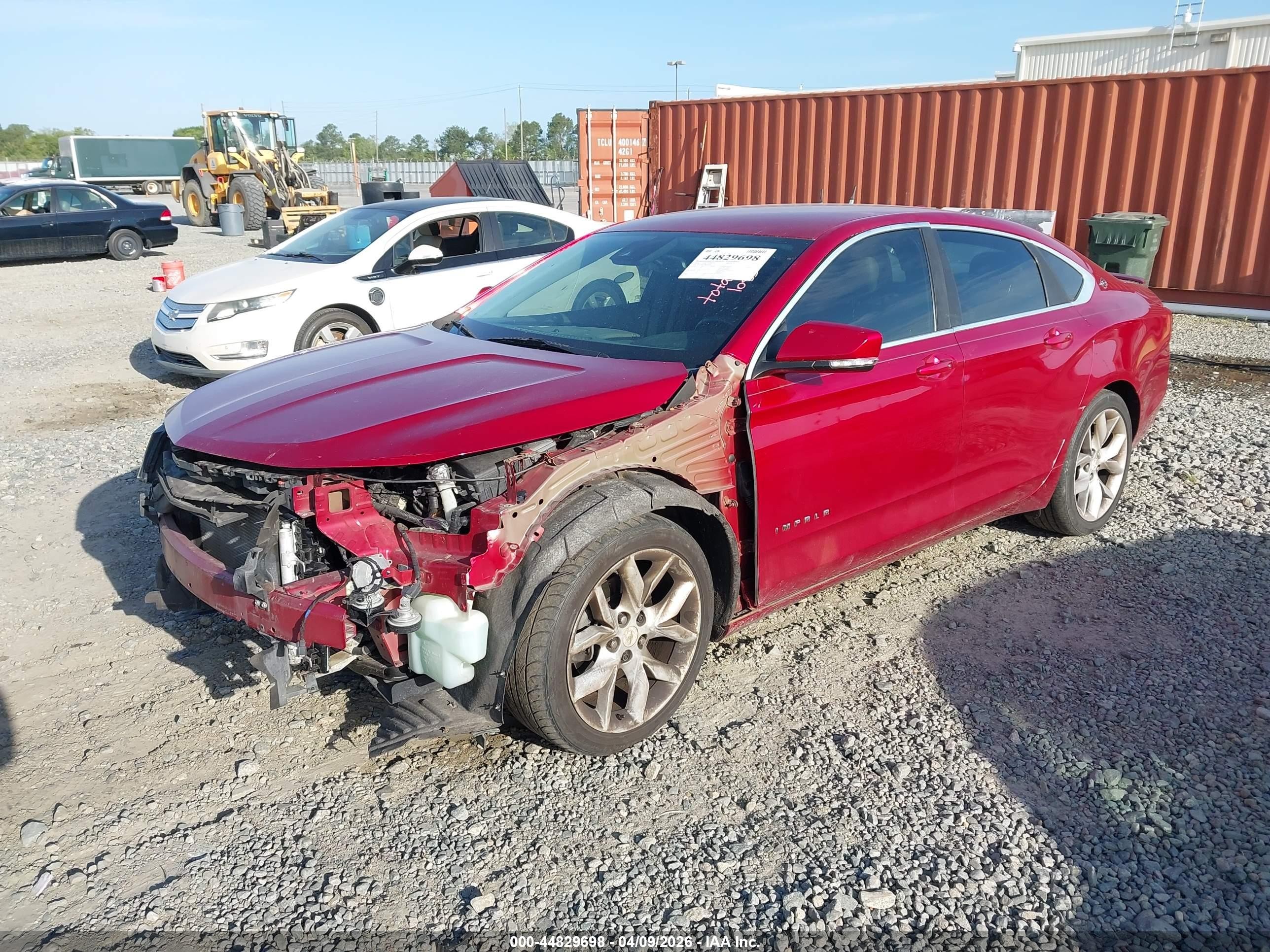2014 Chevrolet Impala 1lt Red vin: 2G1115SL7E9110538