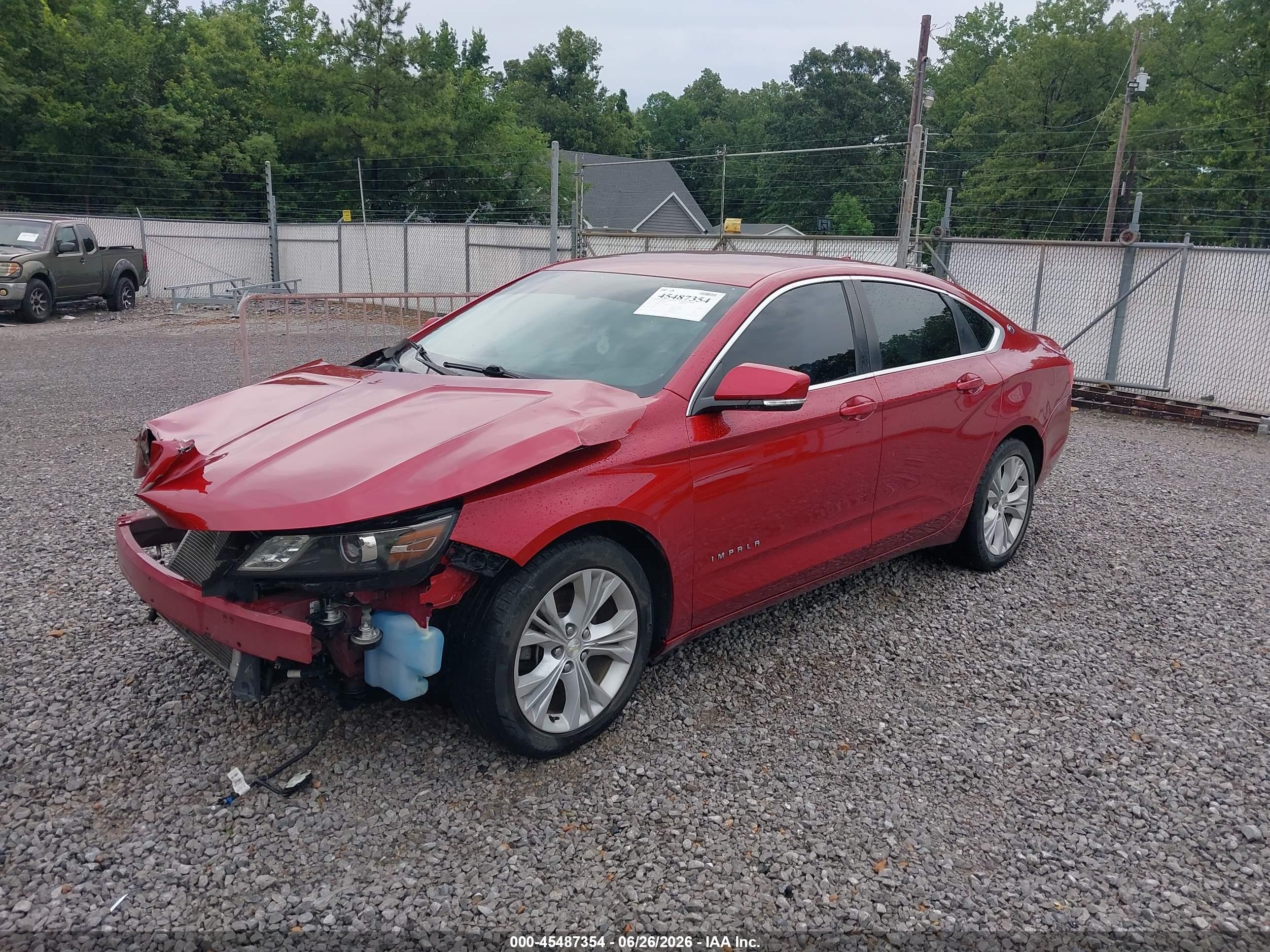 2014 Chevrolet Impala 1lt Красный vin: 2G1115SL7E9234857