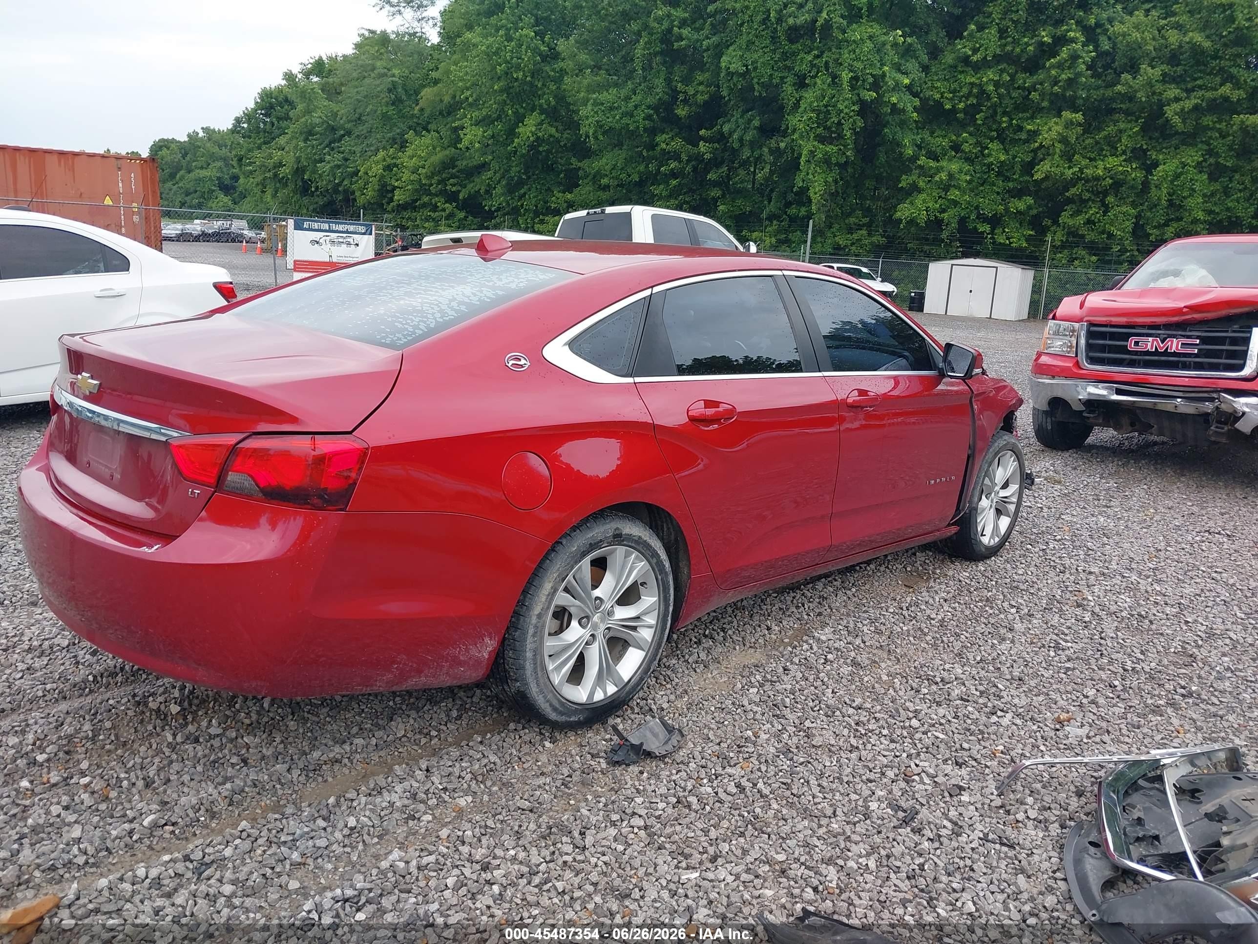 2014 Chevrolet Impala 1lt Красный vin: 2G1115SL7E9234857