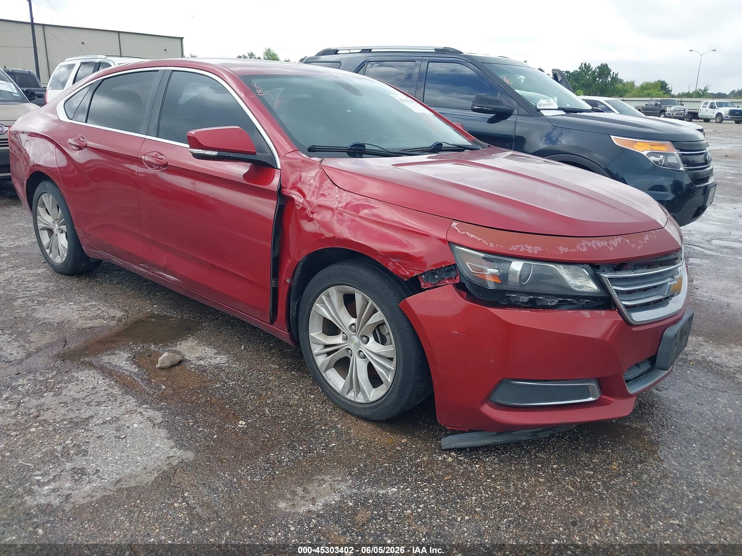 2015 Chevrolet Impala 1lt Red vin: 2G1115SL7F9141502