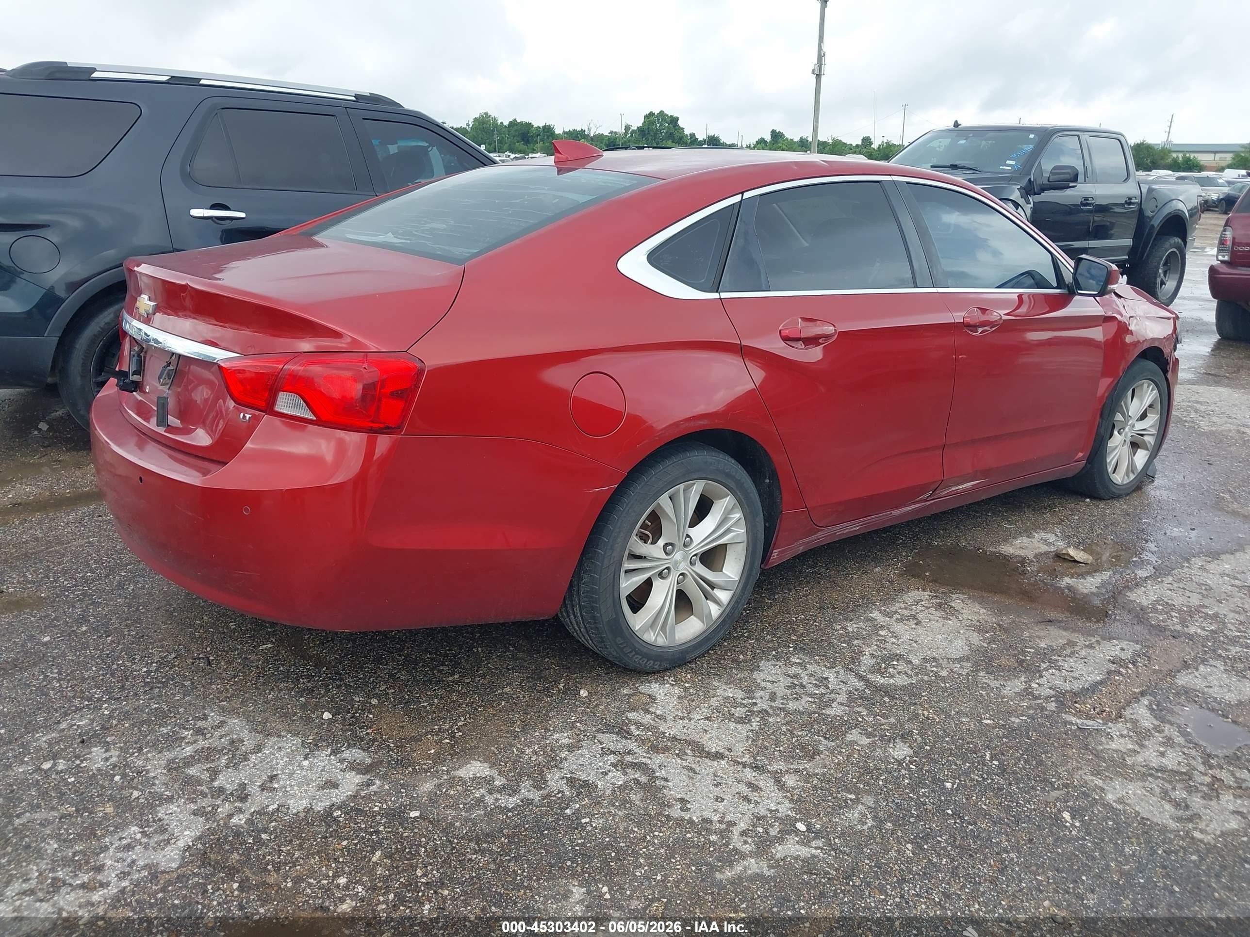 2015 Chevrolet Impala 1lt Red vin: 2G1115SL7F9141502