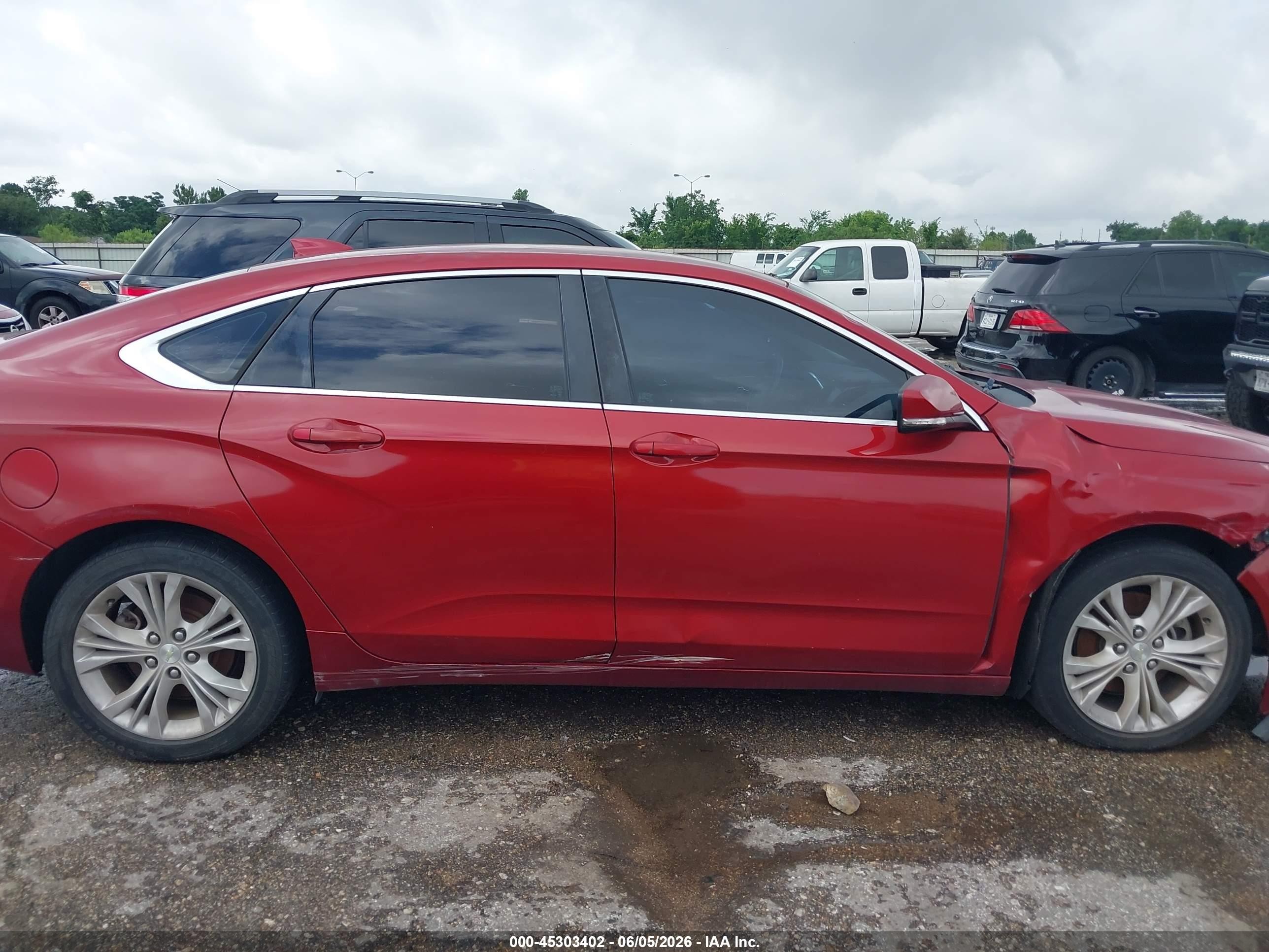 2015 Chevrolet Impala 1lt Red vin: 2G1115SL7F9141502