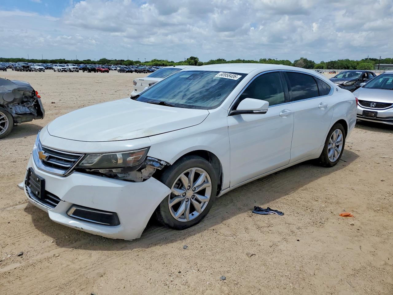 2015 Chevrolet Impala Lt White vin: 2G1115SL7F9176590