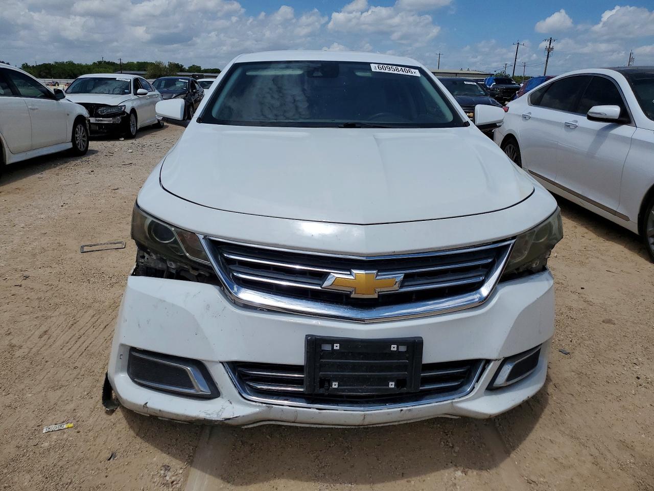 2015 Chevrolet Impala Lt White vin: 2G1115SL7F9176590