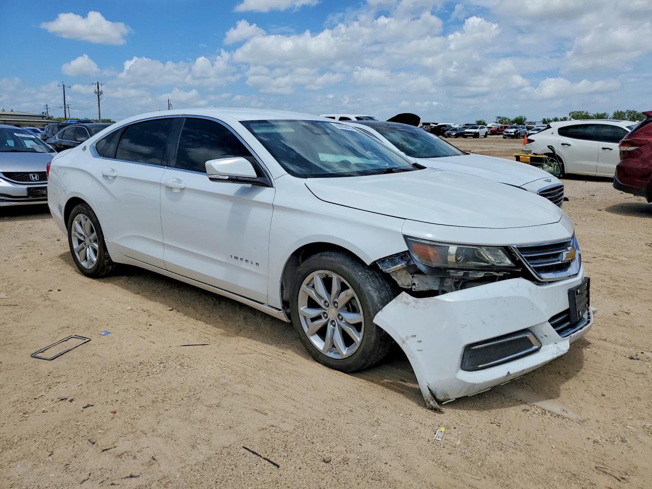 2015 Chevrolet Impala Lt White vin: 2G1115SL7F9176590