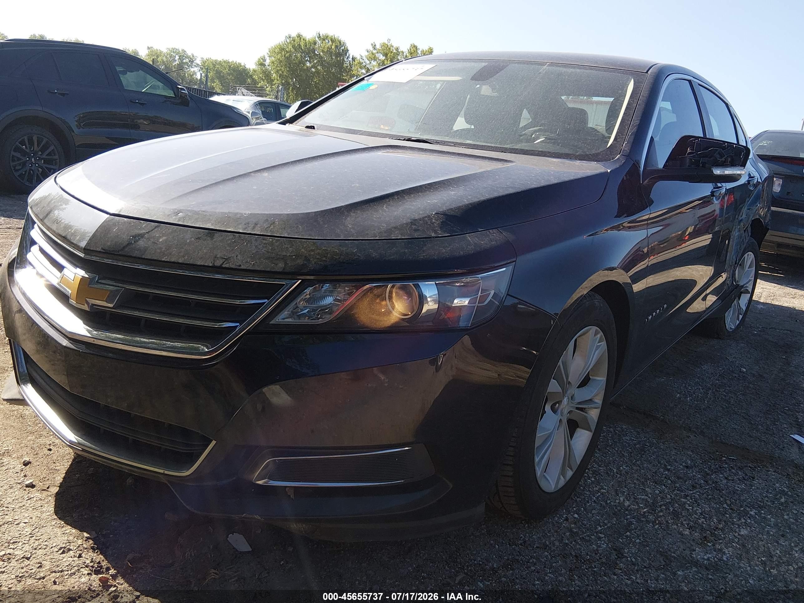 2015 Chevrolet Impala 1lt Black vin: 2G1115SL7F9177142