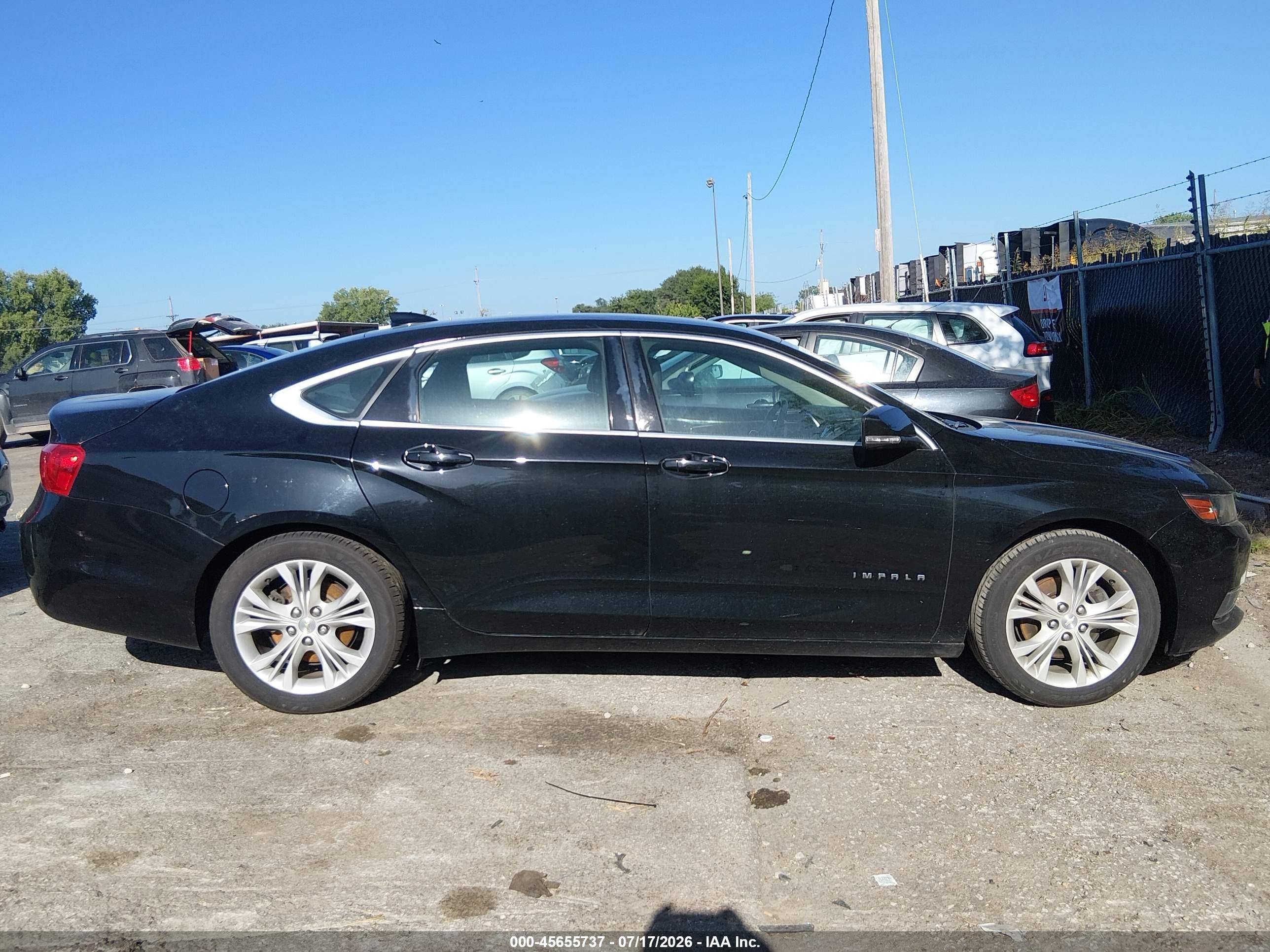 2015 Chevrolet Impala 1lt Black vin: 2G1115SL7F9177142