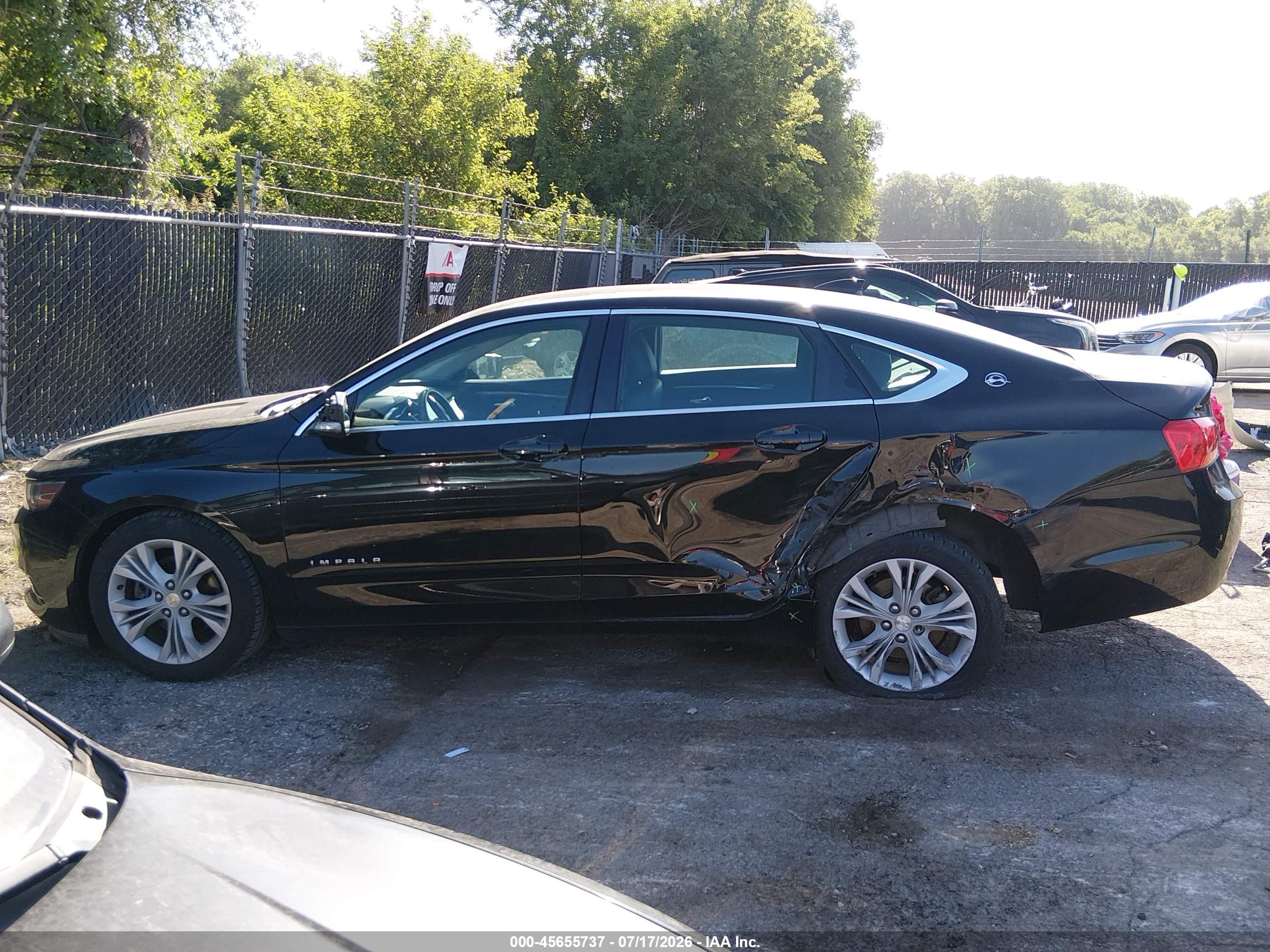 2015 Chevrolet Impala 1lt Black vin: 2G1115SL7F9177142