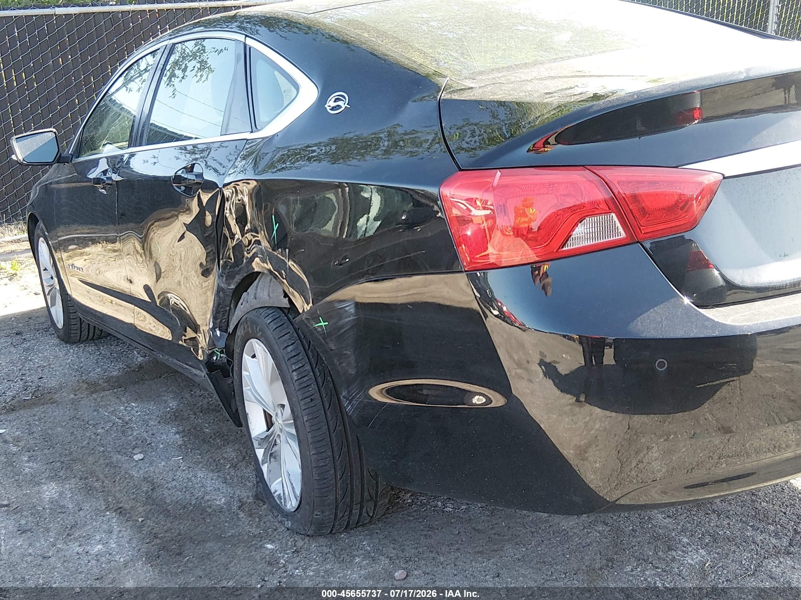2015 Chevrolet Impala 1lt Black vin: 2G1115SL7F9177142