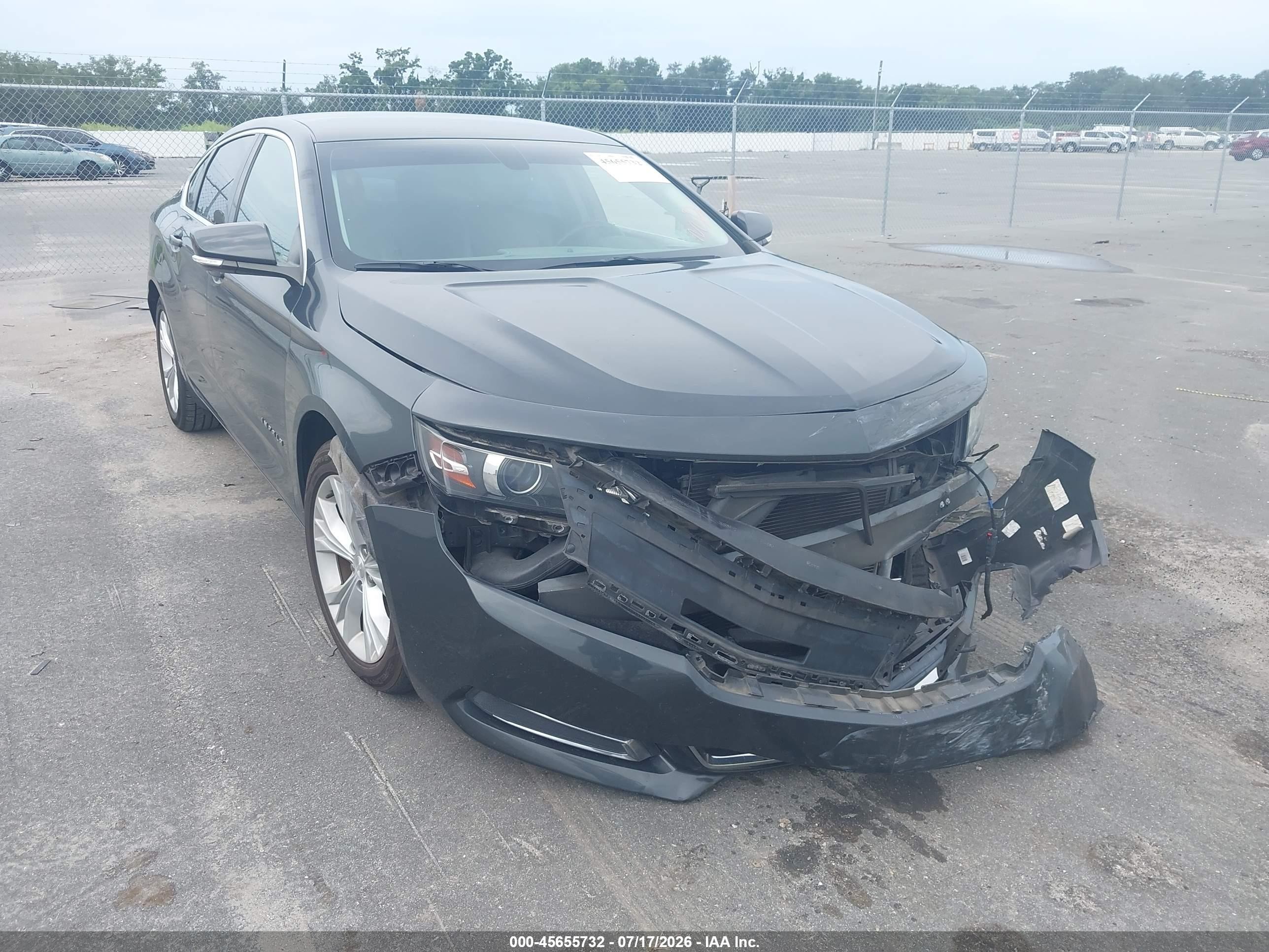 2015 Chevrolet Impala 1lt Серый vin: 2G1115SL7F9209636