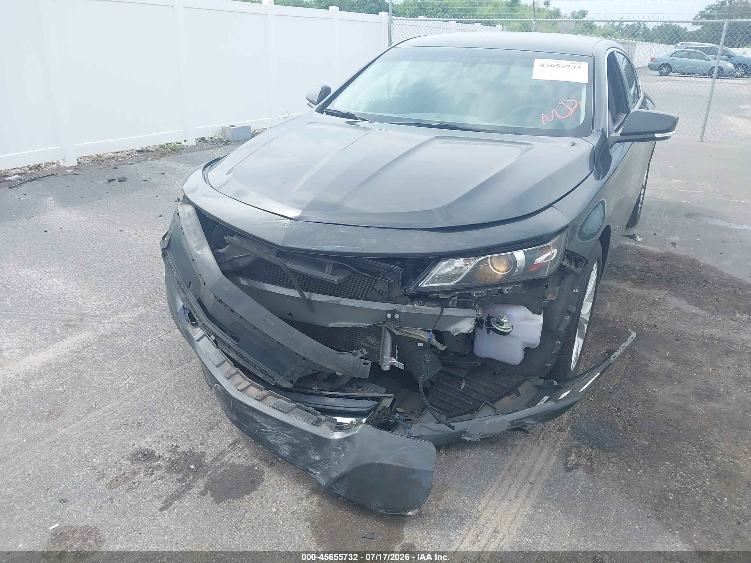 2015 Chevrolet Impala 1lt Серый vin: 2G1115SL7F9209636
