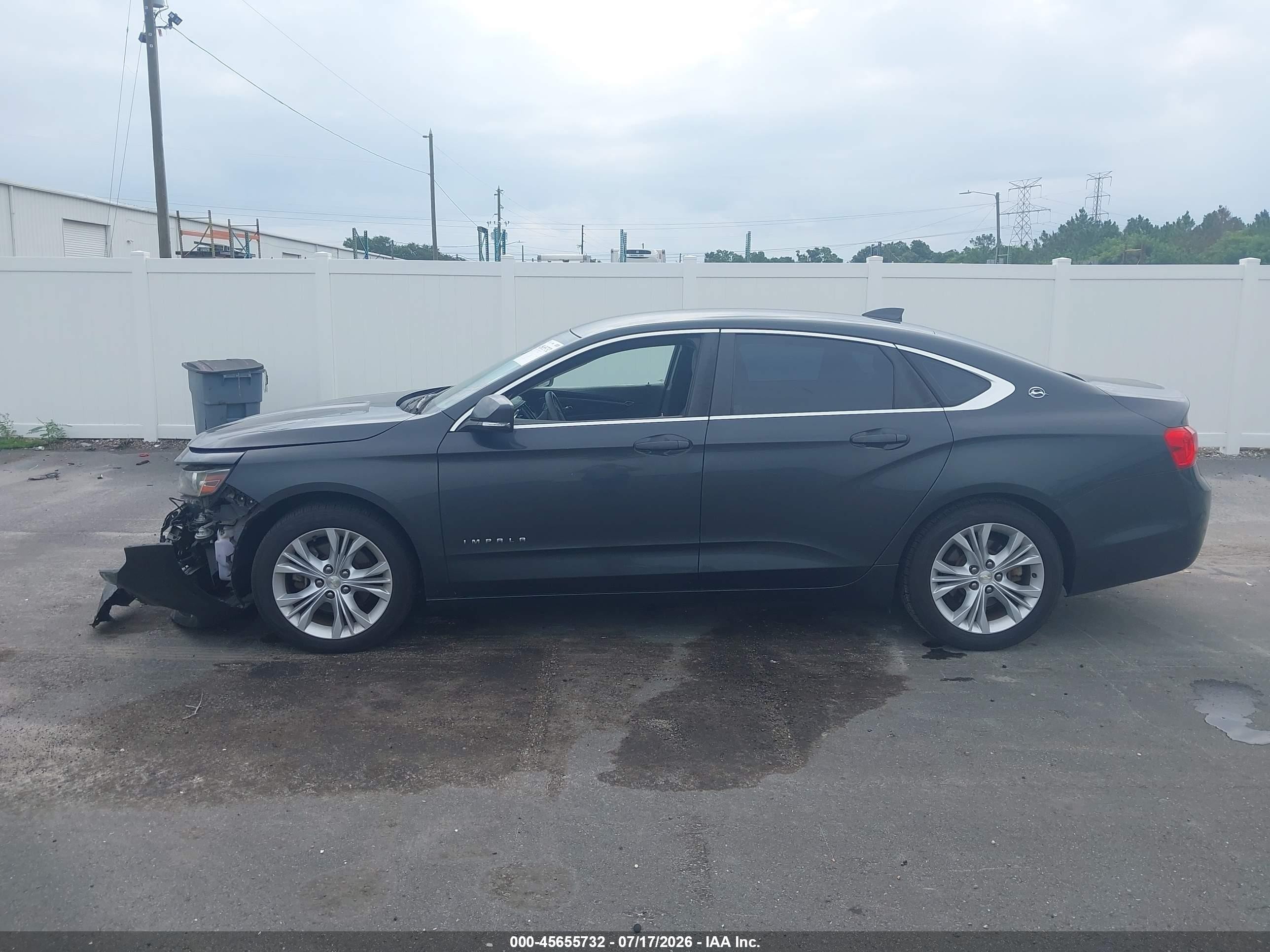 2015 Chevrolet Impala 1lt Серый vin: 2G1115SL7F9209636