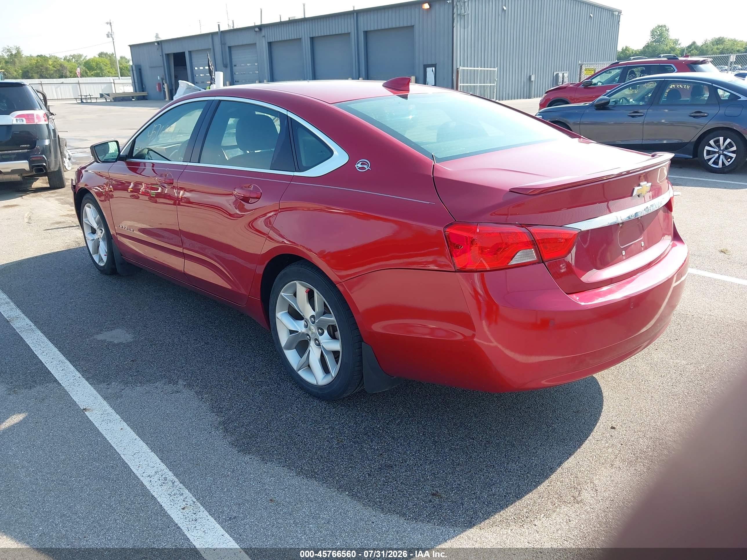 2015 Chevrolet Impala 1lt Red vin: 2G1115SL7F9276009