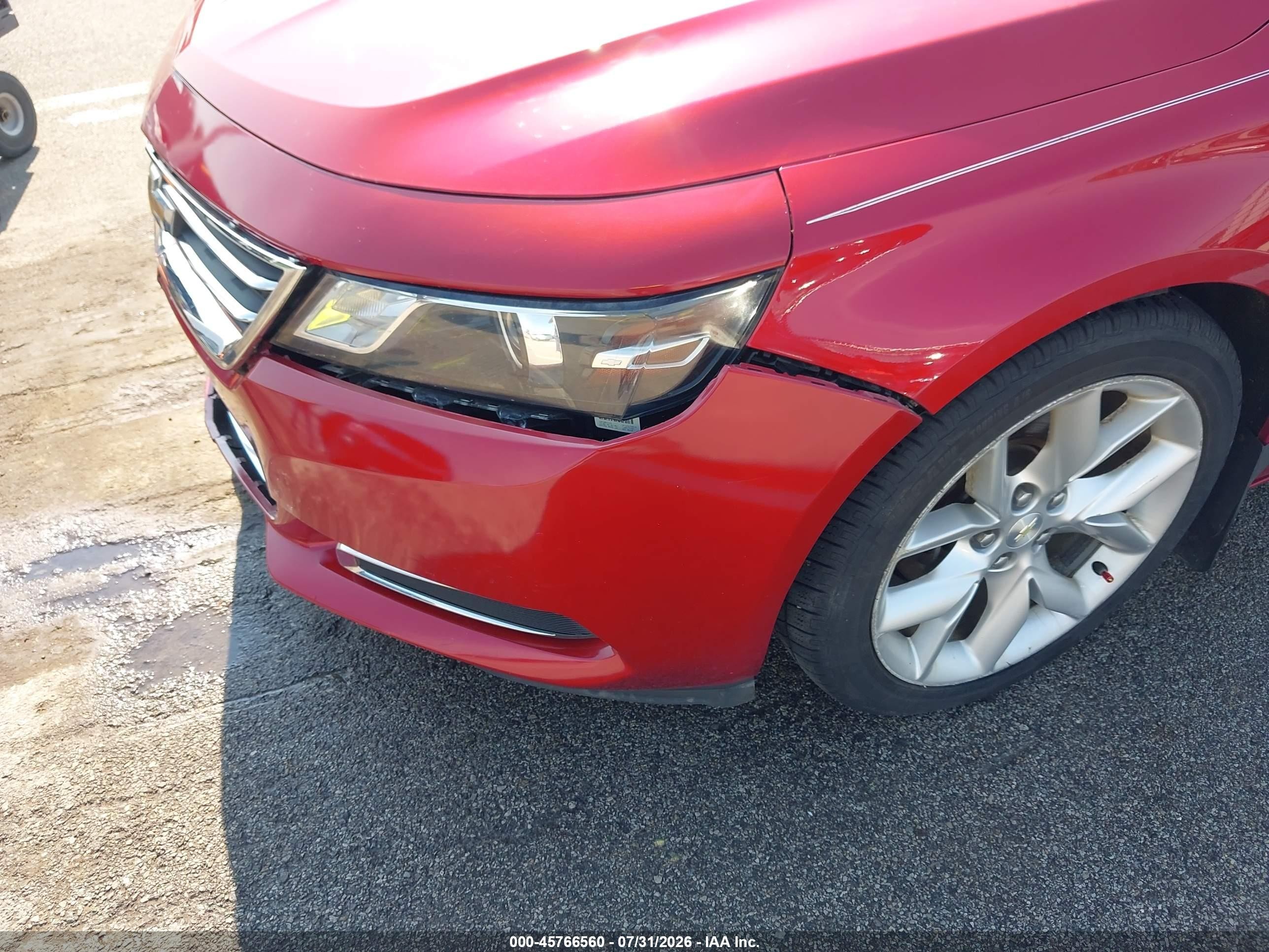 2015 Chevrolet Impala 1lt Red vin: 2G1115SL7F9276009