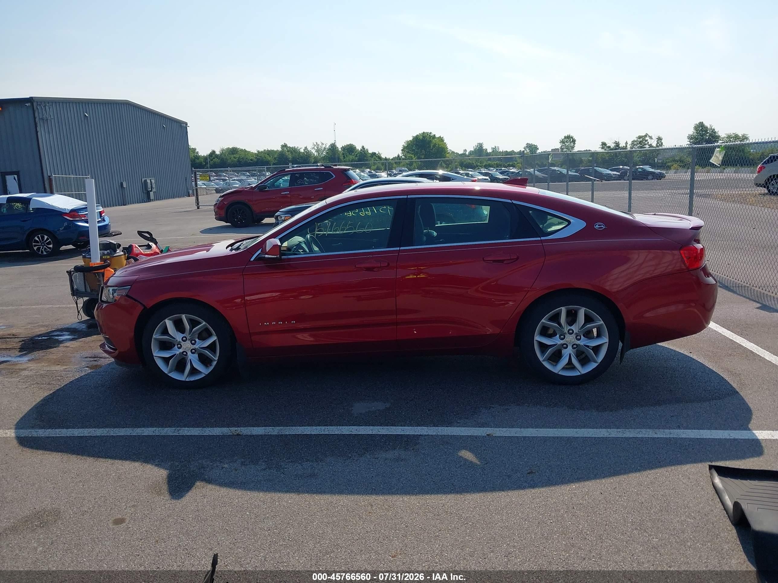 2015 Chevrolet Impala 1lt Red vin: 2G1115SL7F9276009