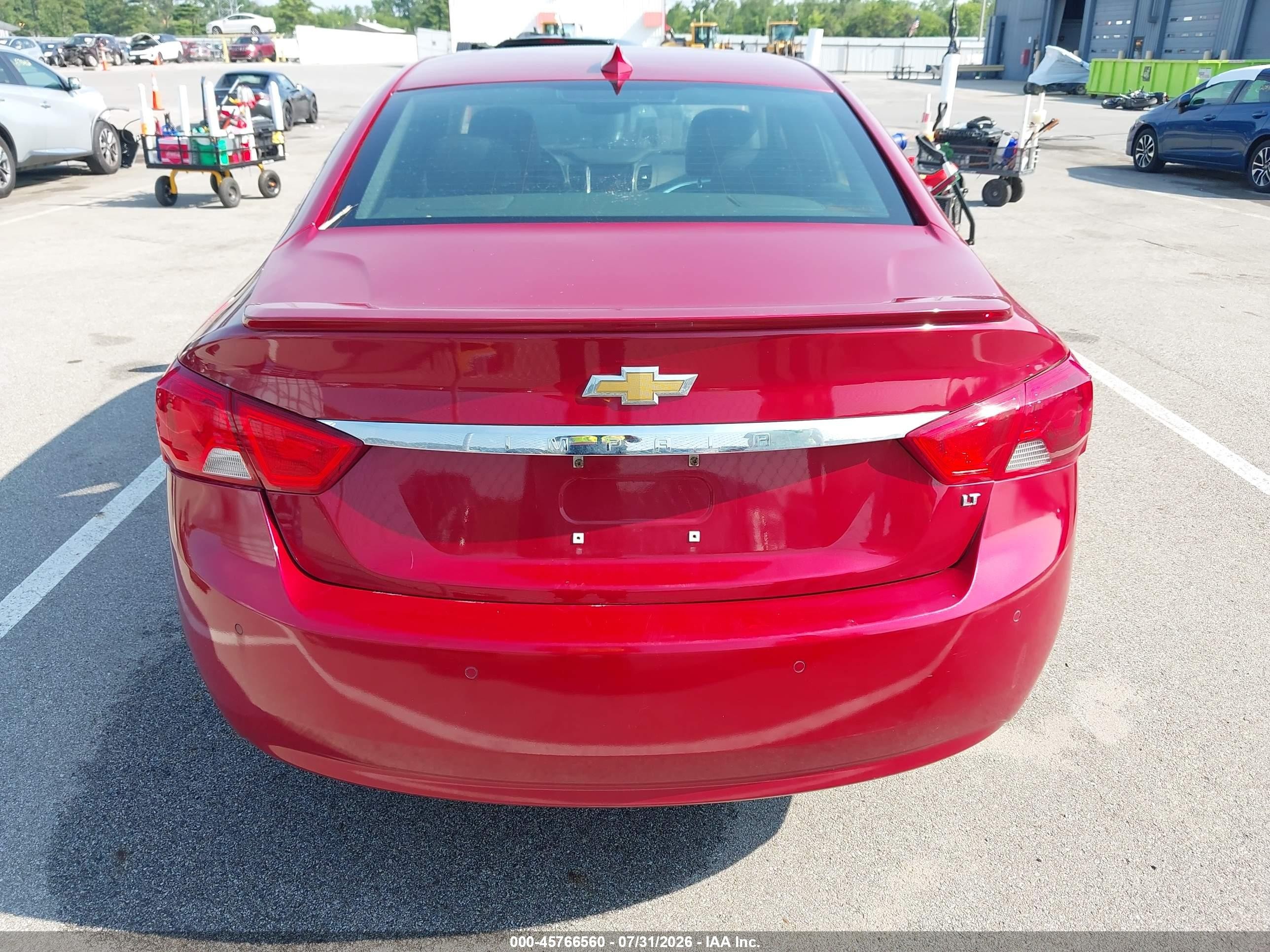 2015 Chevrolet Impala 1lt Red vin: 2G1115SL7F9276009