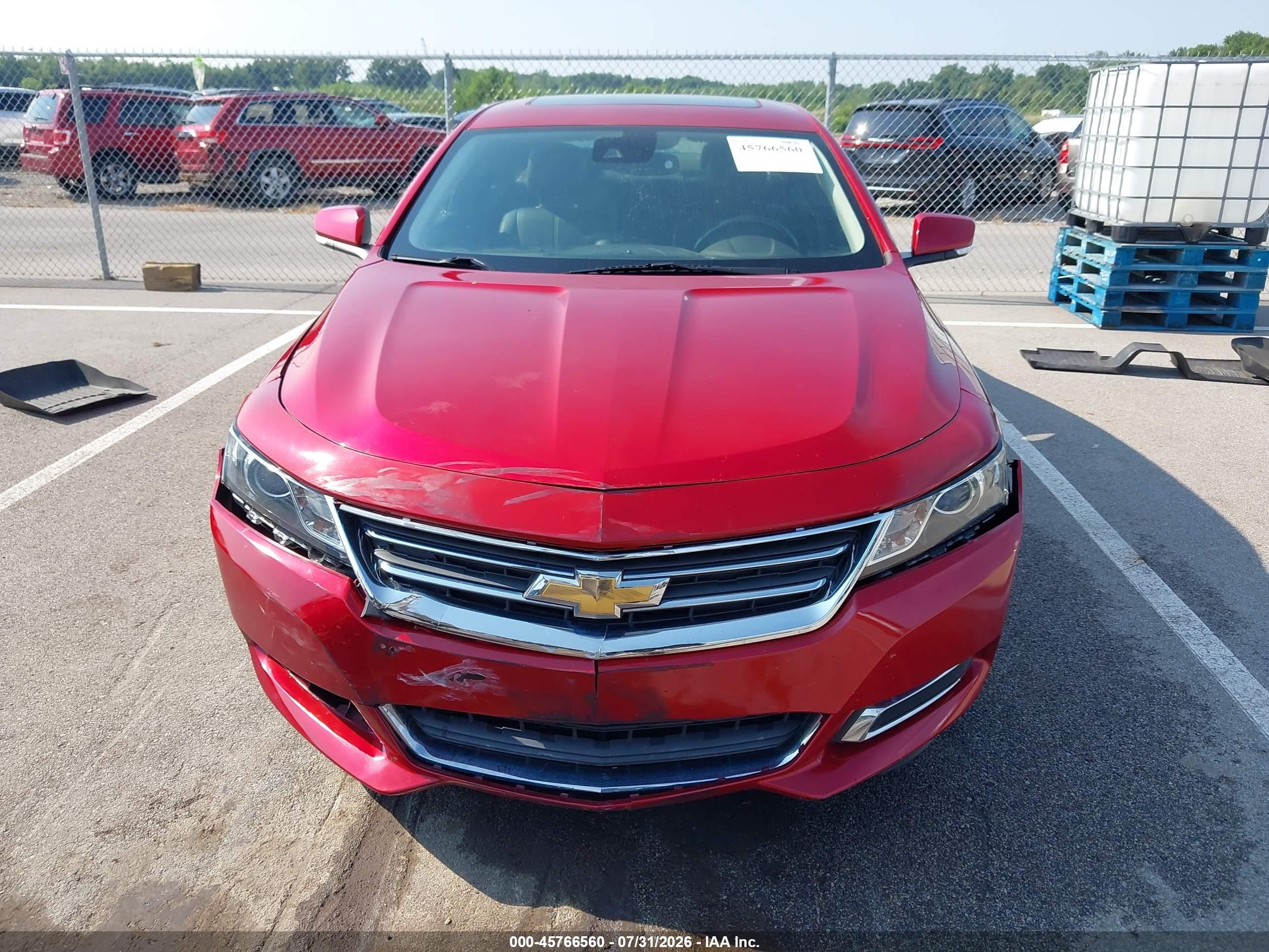 2015 Chevrolet Impala 1lt Red vin: 2G1115SL7F9276009