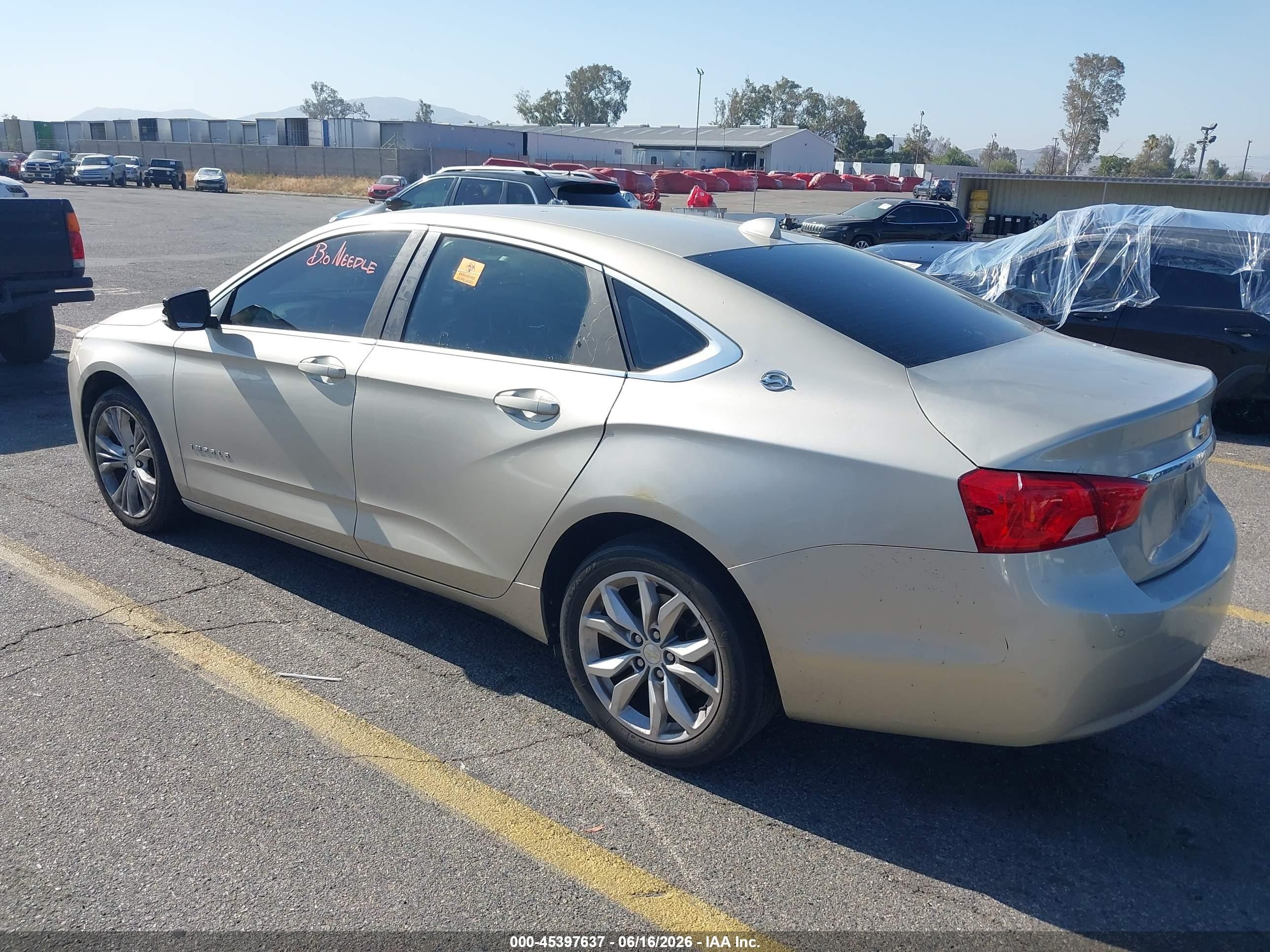 2014 Chevrolet Impala 1lt Champagne vin: 2G1115SL9E9112372