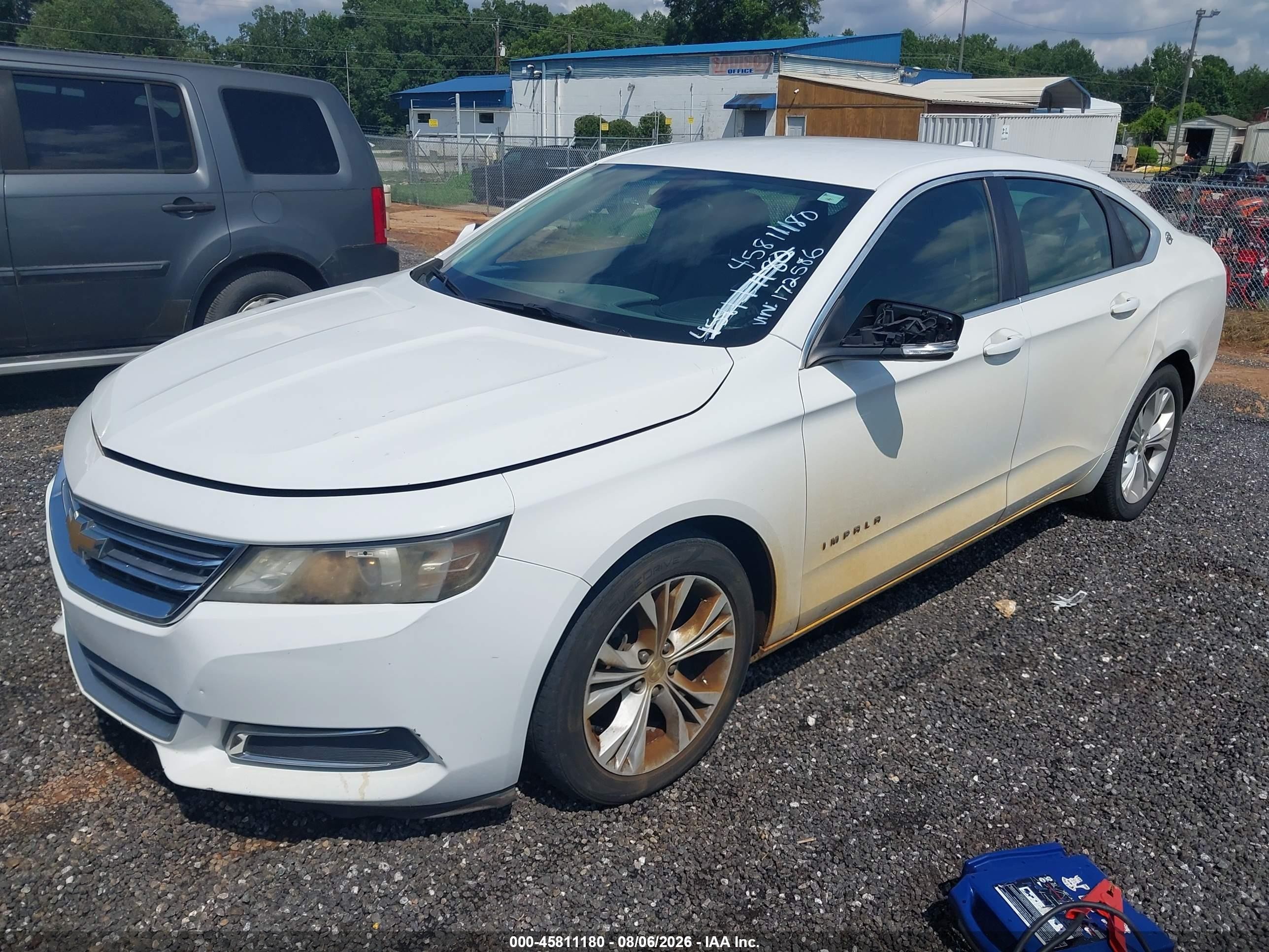 2014 Chevrolet Impala 1lt White vin: 2G1115SL9E9172586