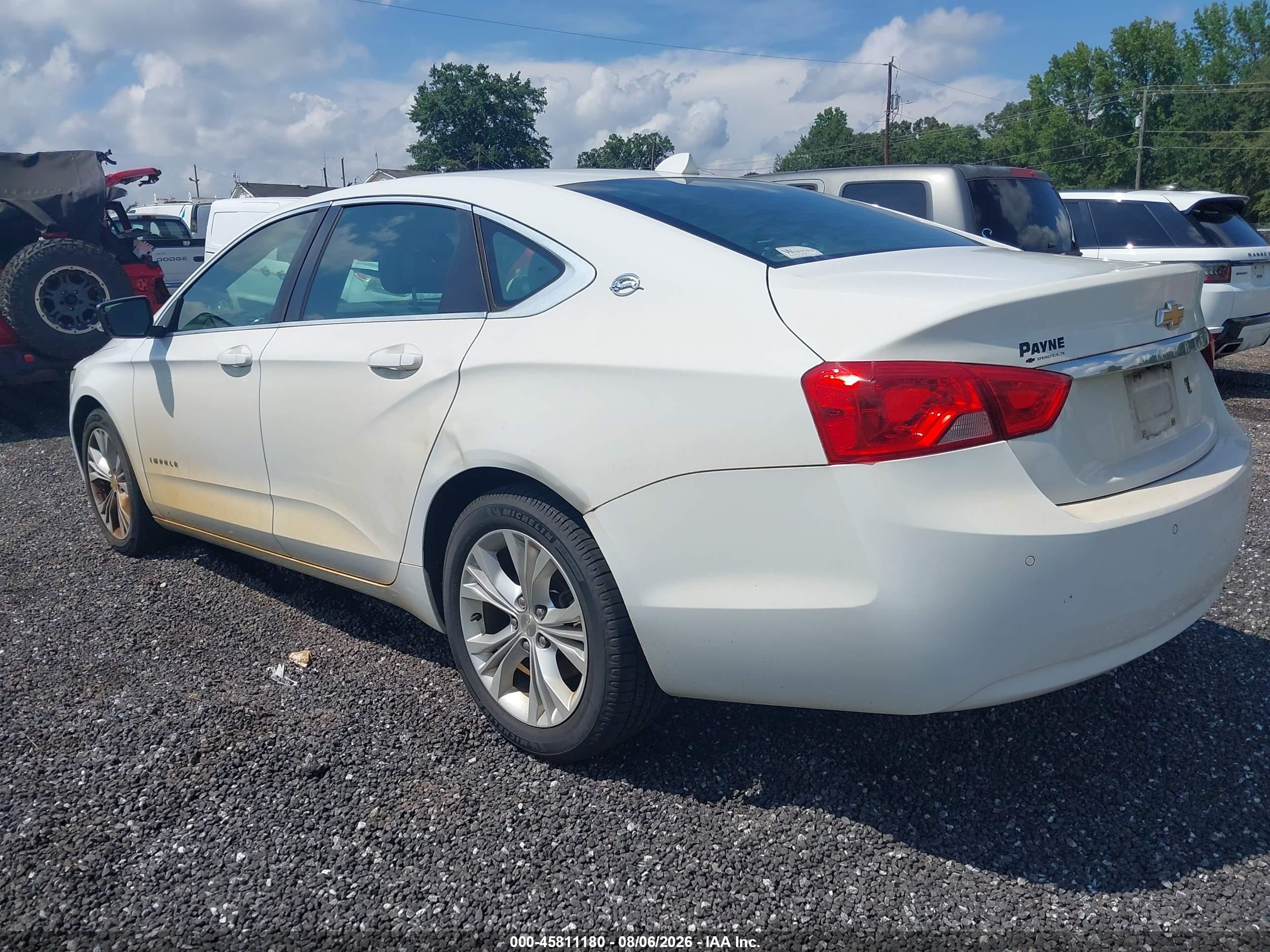 2014 Chevrolet Impala 1lt White vin: 2G1115SL9E9172586