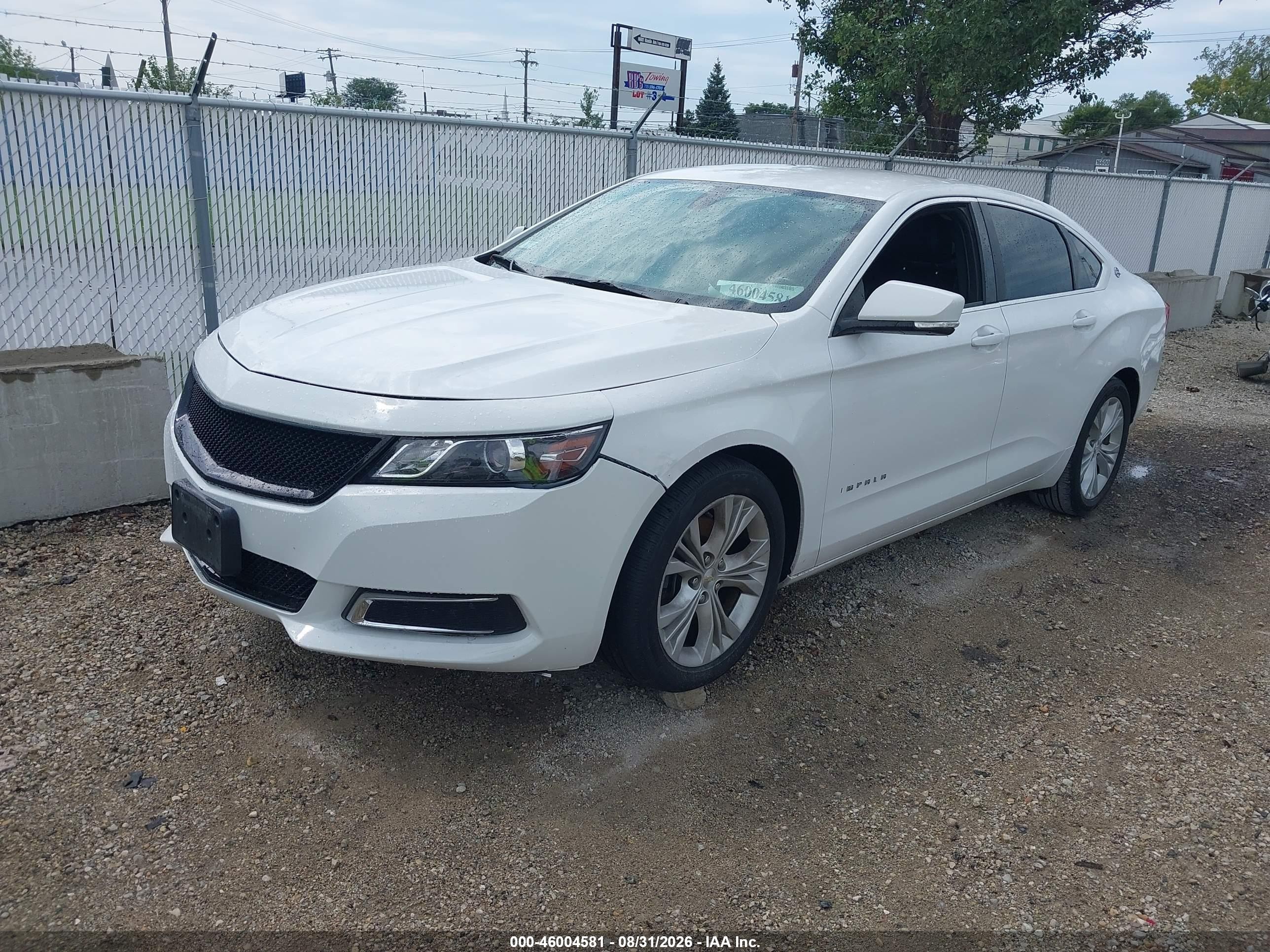 2015 Chevrolet Impala 1lt Белый vin: 2G1115SL9F9105584