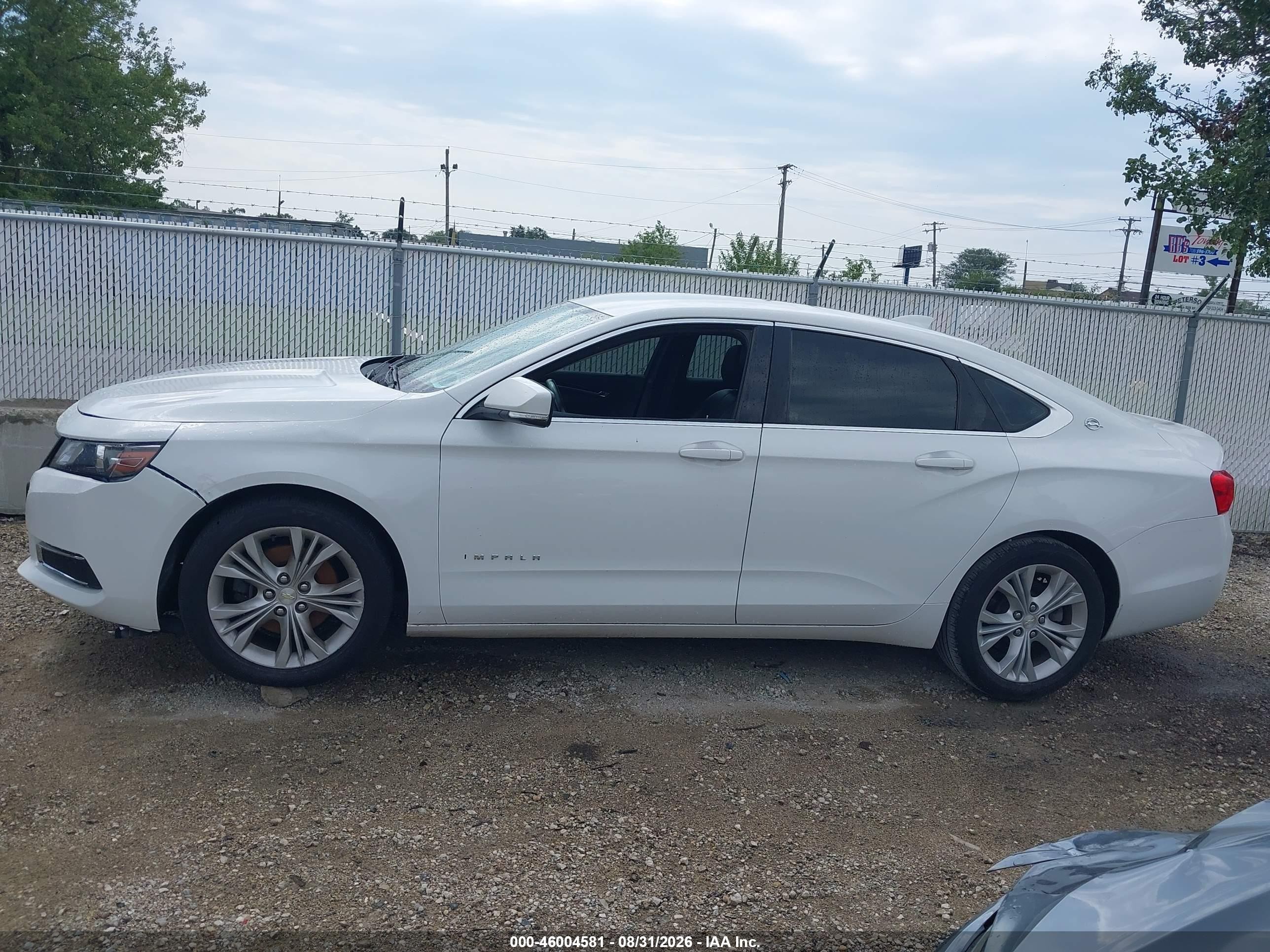 2015 Chevrolet Impala 1lt Белый vin: 2G1115SL9F9105584