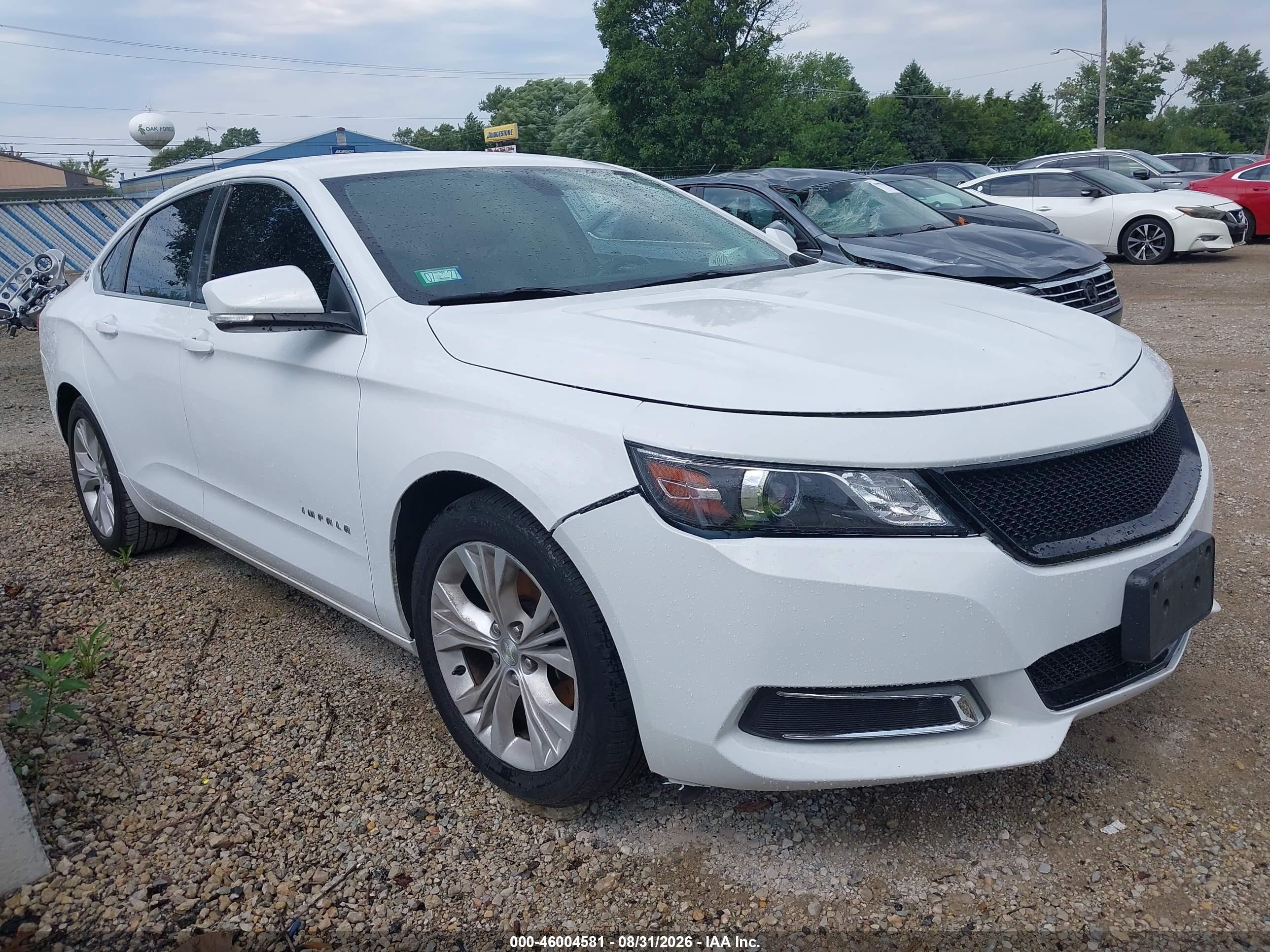 2015 Chevrolet Impala 1lt Белый vin: 2G1115SL9F9105584