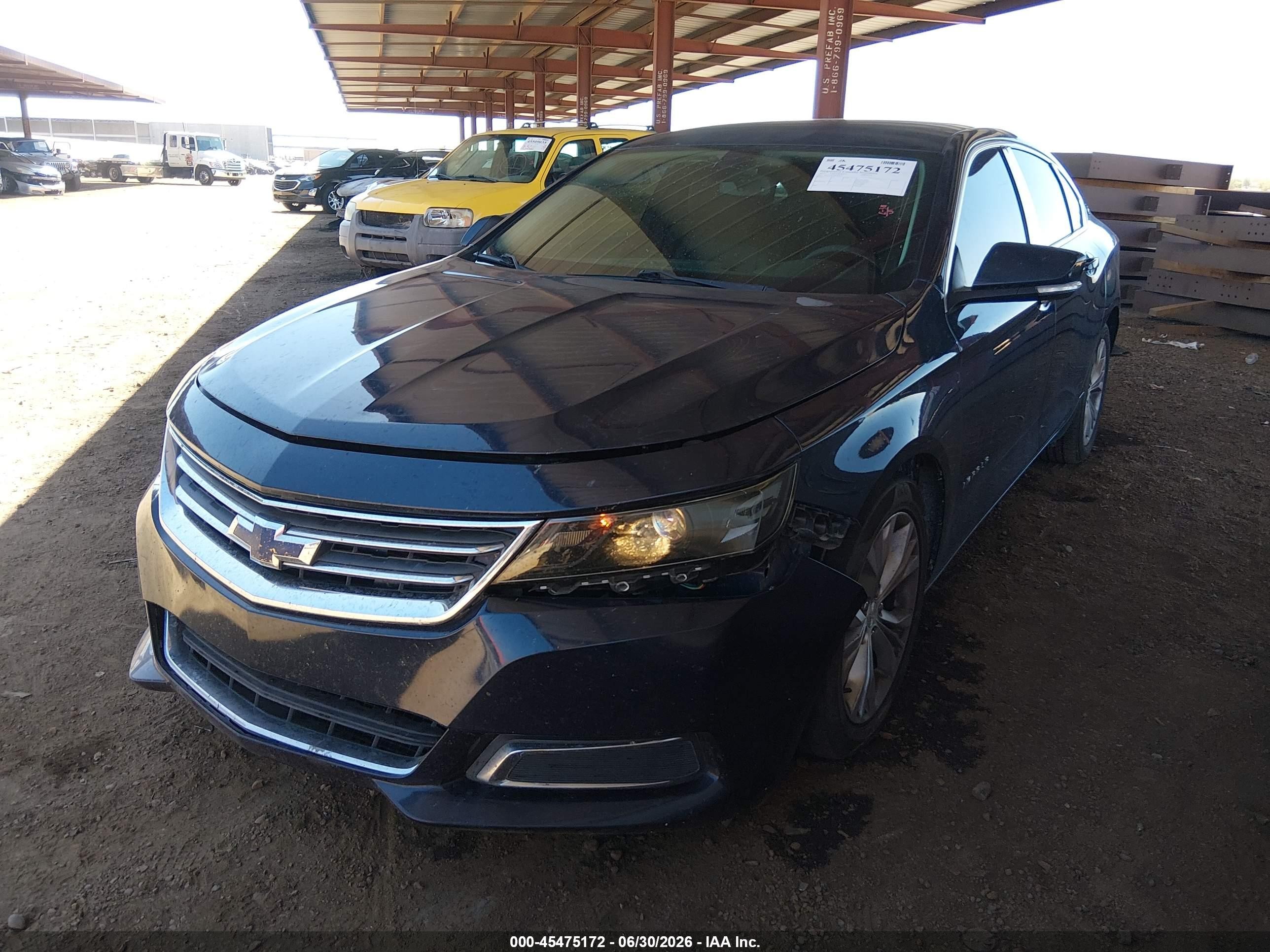 2015 Chevrolet Impala 1lt Blue vin: 2G1115SL9F9245439