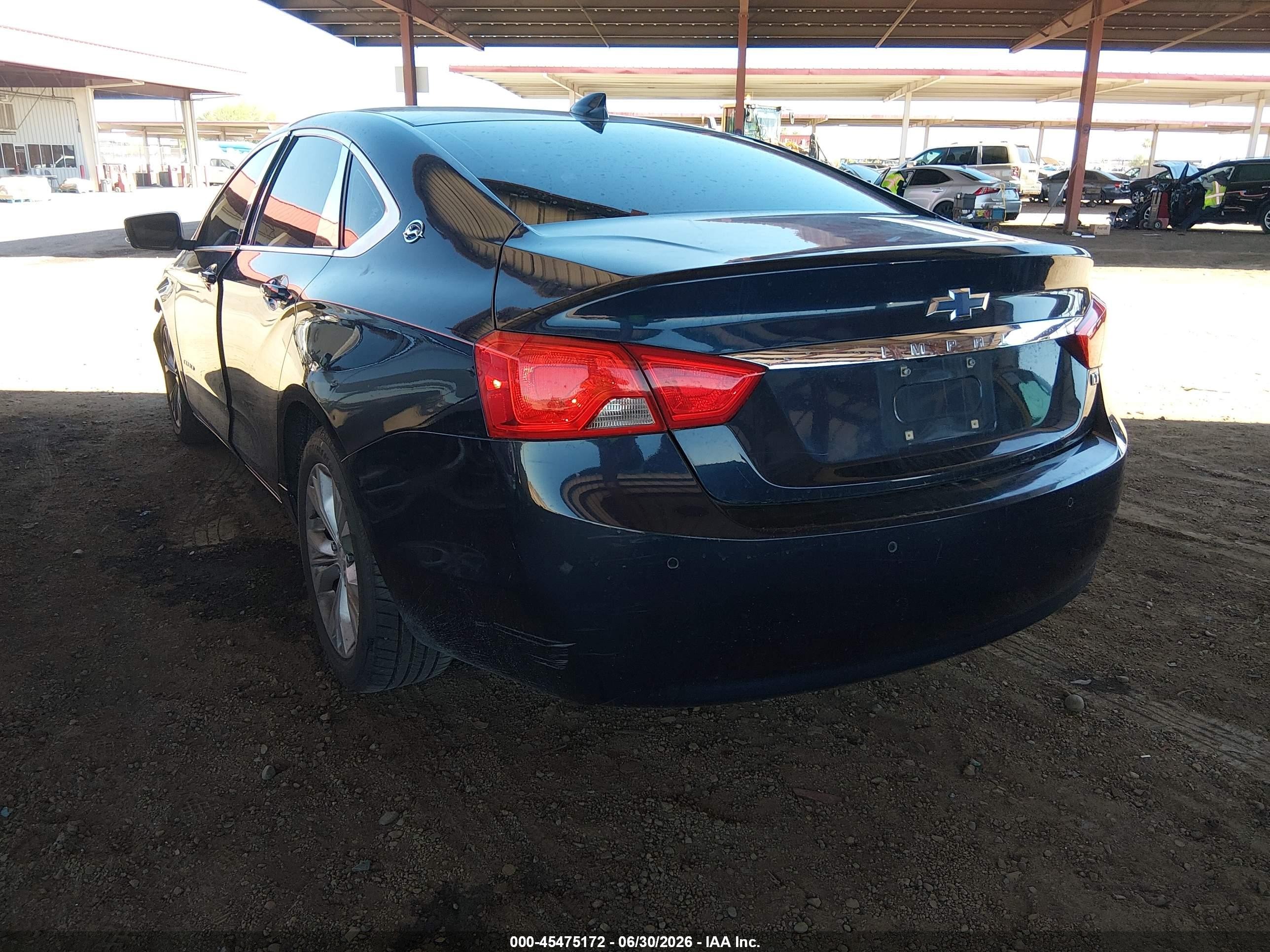 2015 Chevrolet Impala 1lt Blue vin: 2G1115SL9F9245439