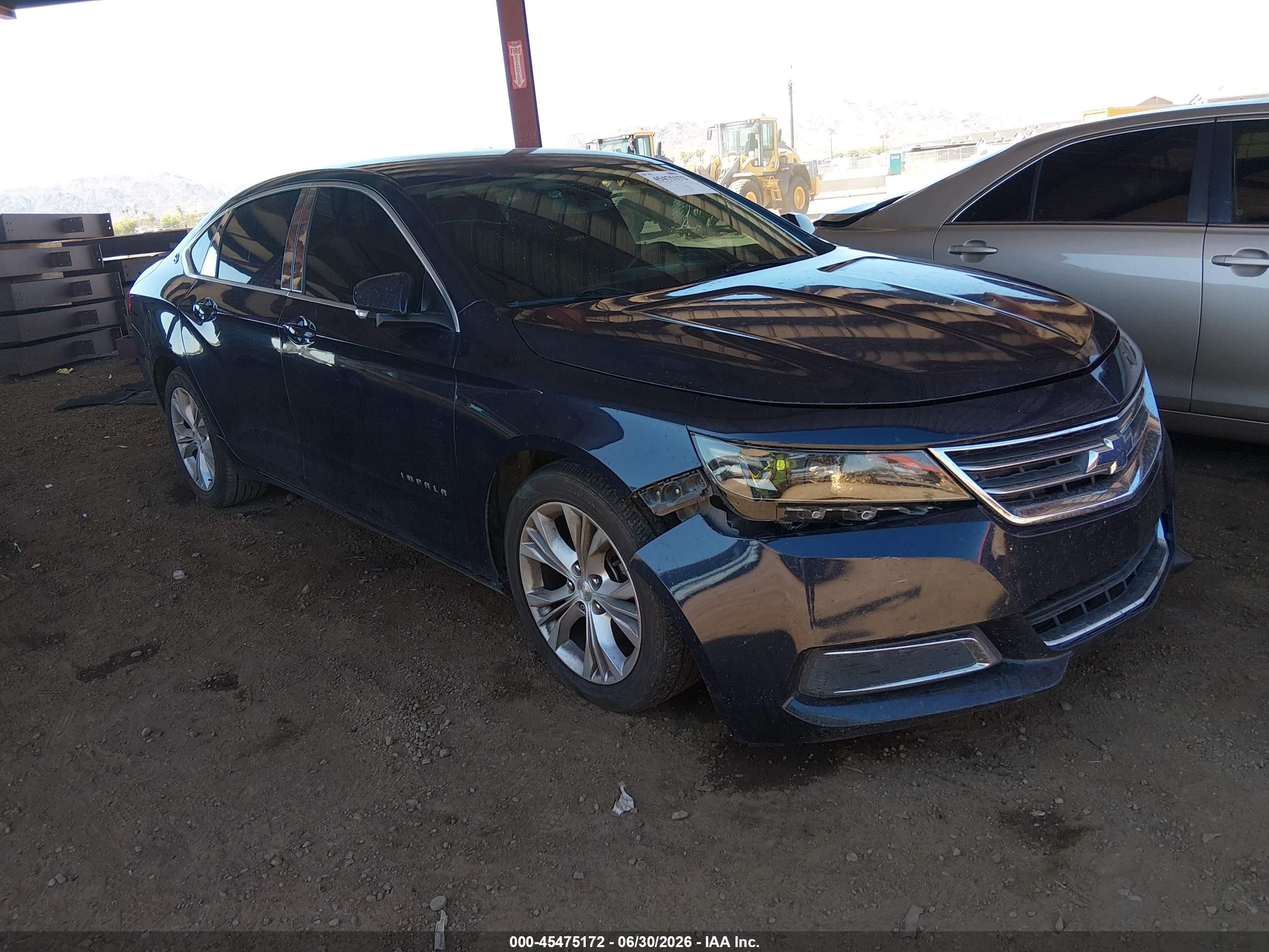 2015 Chevrolet Impala 1lt Blue vin: 2G1115SL9F9245439