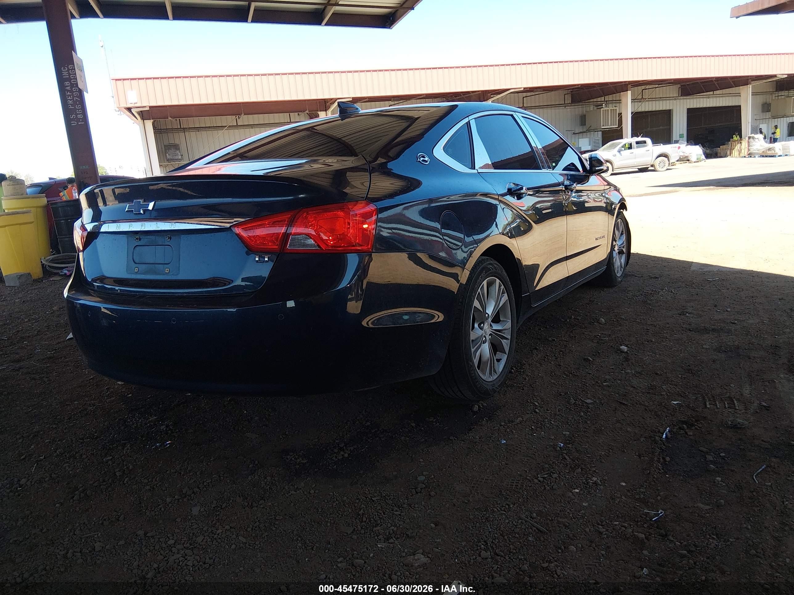 2015 Chevrolet Impala 1lt Blue vin: 2G1115SL9F9245439