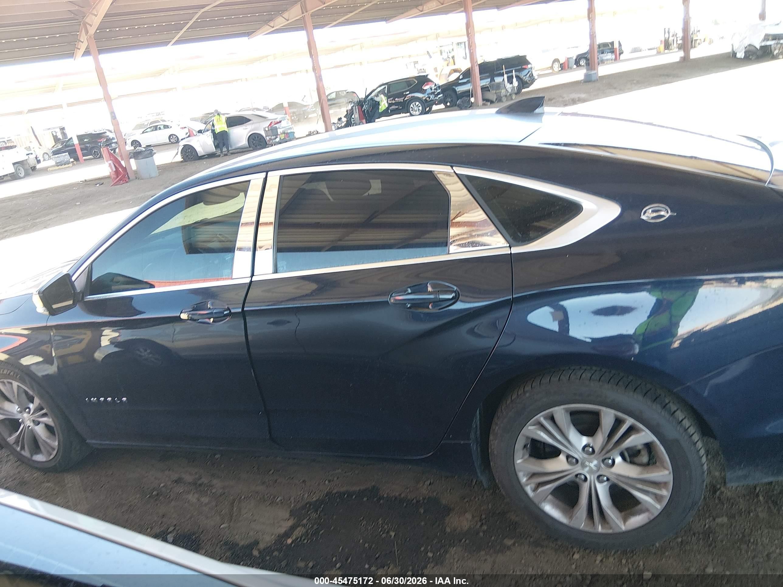 2015 Chevrolet Impala 1lt Blue vin: 2G1115SL9F9245439
