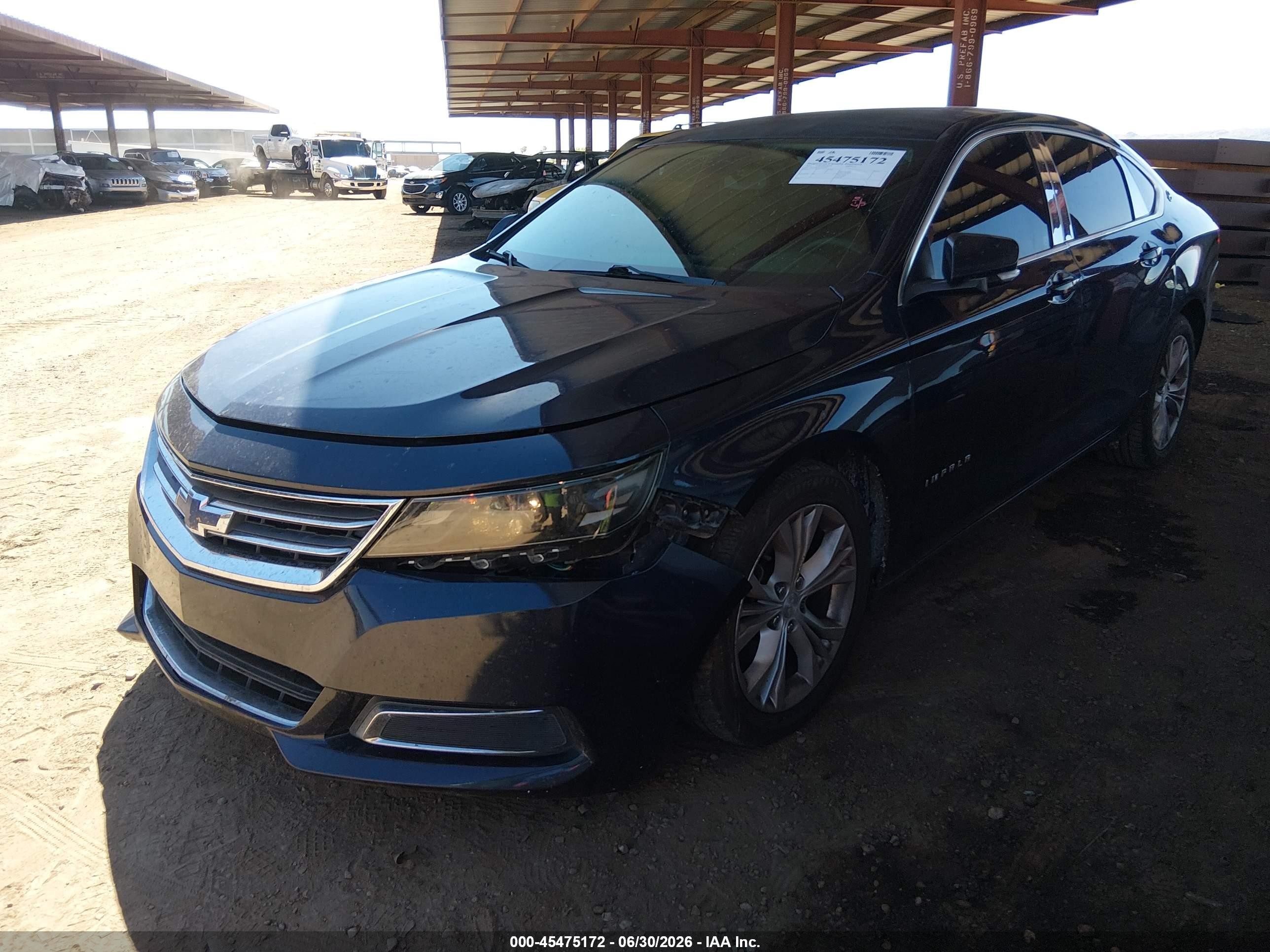 2015 Chevrolet Impala 1lt Blue vin: 2G1115SL9F9245439