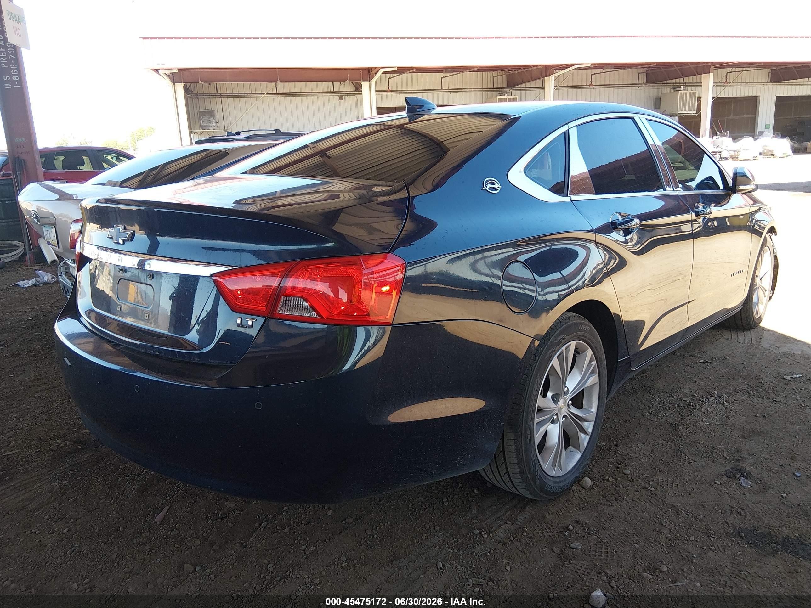 2015 Chevrolet Impala 1lt Blue vin: 2G1115SL9F9245439